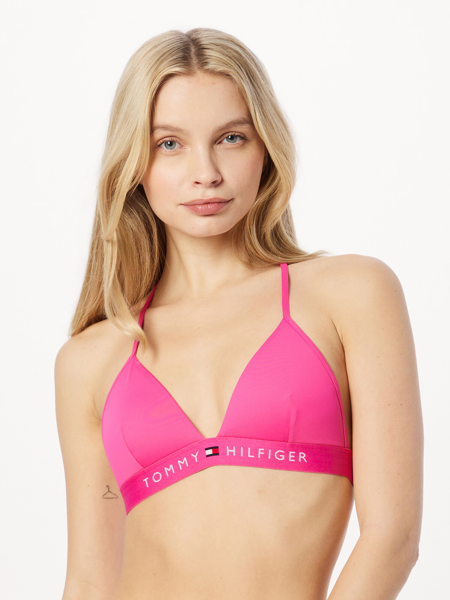 Tommy Hilfiger Underwear Bikinový top námornícka modrá / neónovo ružová / červená / biela - Pepit.sk