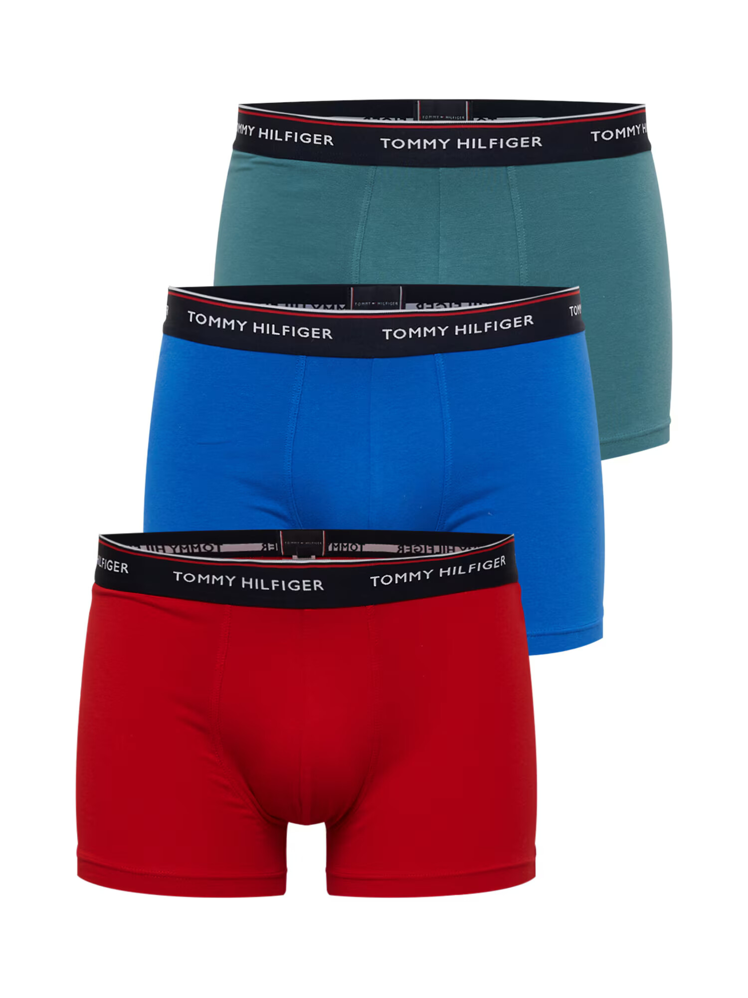 Tommy Hilfiger Underwear Boxerky kráľovská modrá / tmavozelená / ohnivo červená / čierna - Pepit.sk