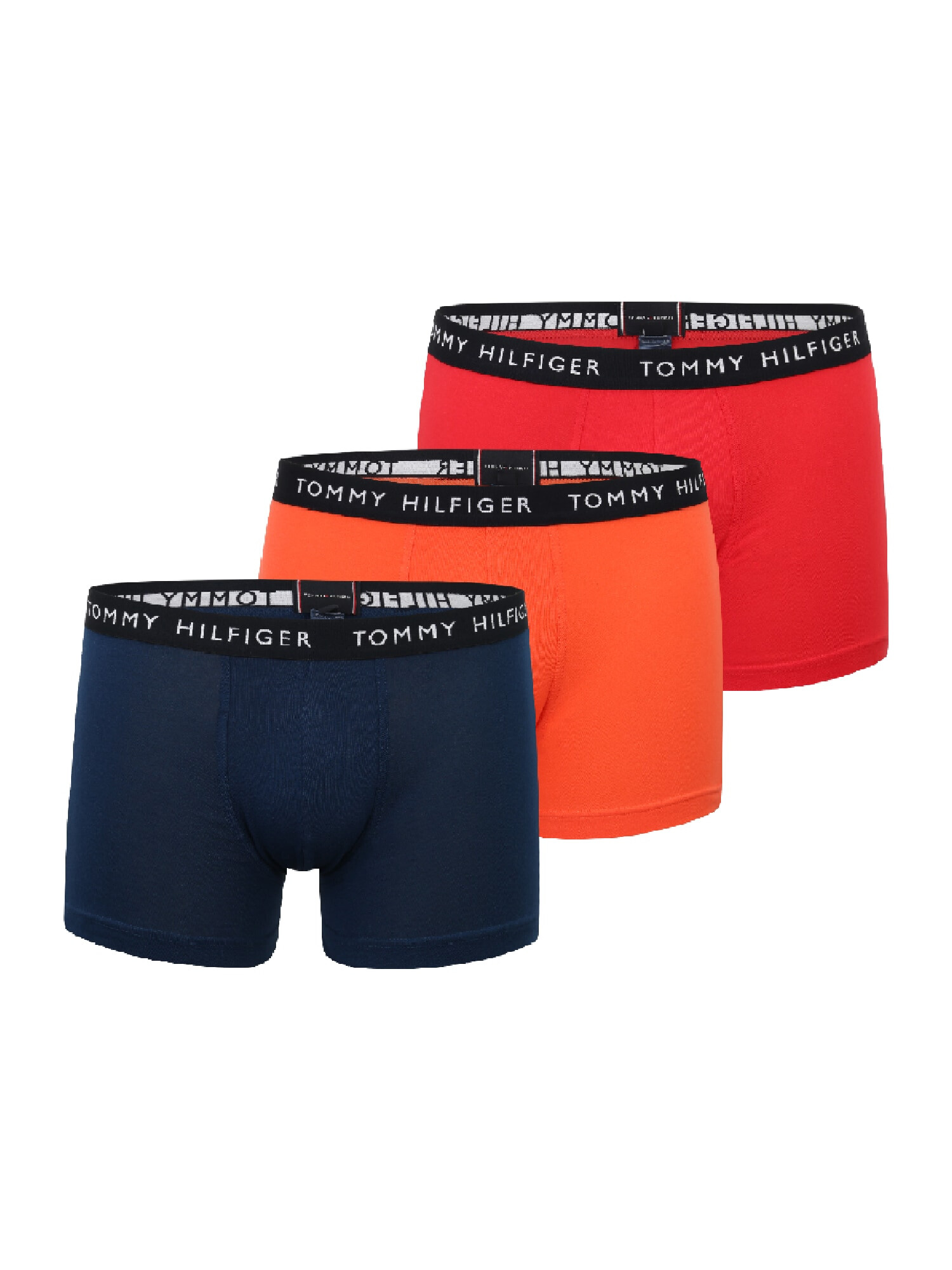 Tommy Hilfiger Underwear Boxerky námornícka modrá / koralová / ohnivo červená / čierna - Pepit.sk