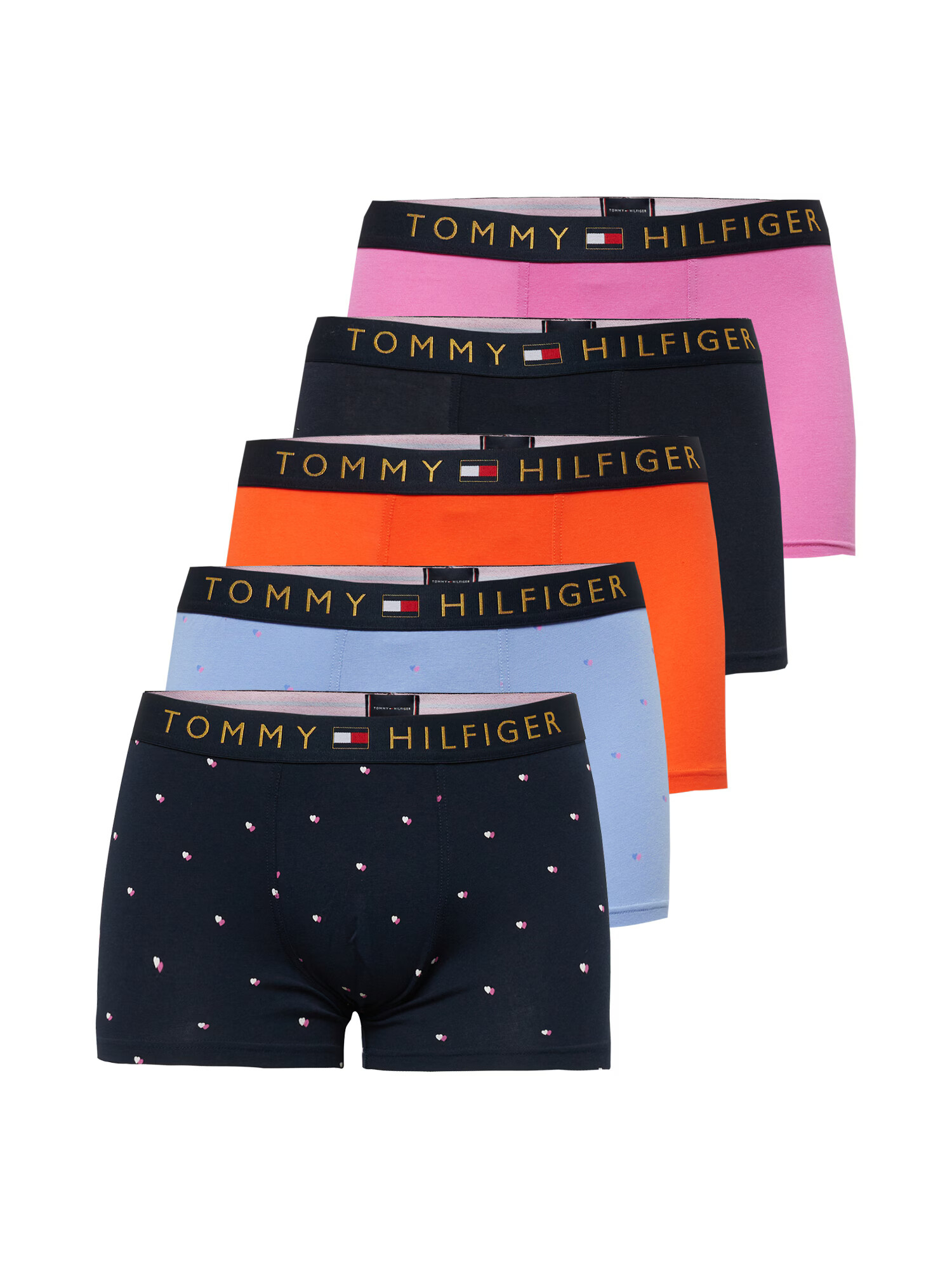 Tommy Hilfiger Underwear Boxerky svetlomodrá / sivá melírovaná / ružová / bordová - Pepit.sk