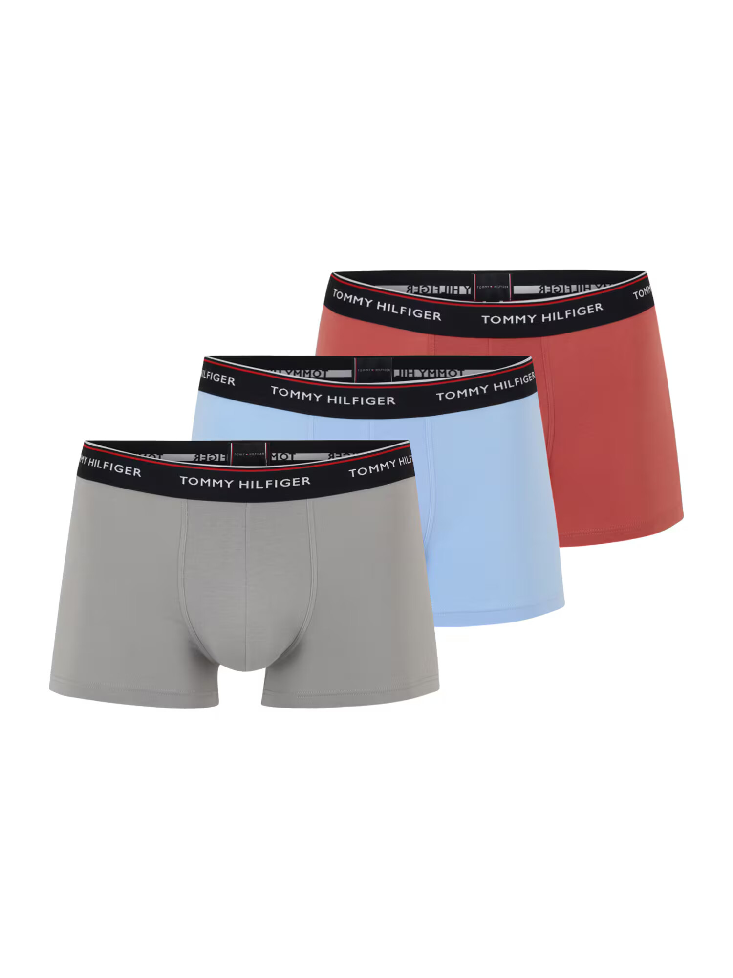 Tommy Hilfiger Underwear Boxerky svetlomodrá / sivá / pastelovo červená / čierna - Pepit.sk