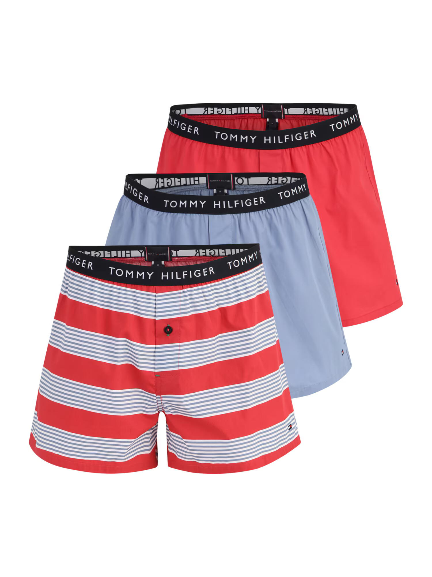 Tommy Hilfiger Underwear Boxerky svetlomodrá / svetločervená / biela - Pepit.sk