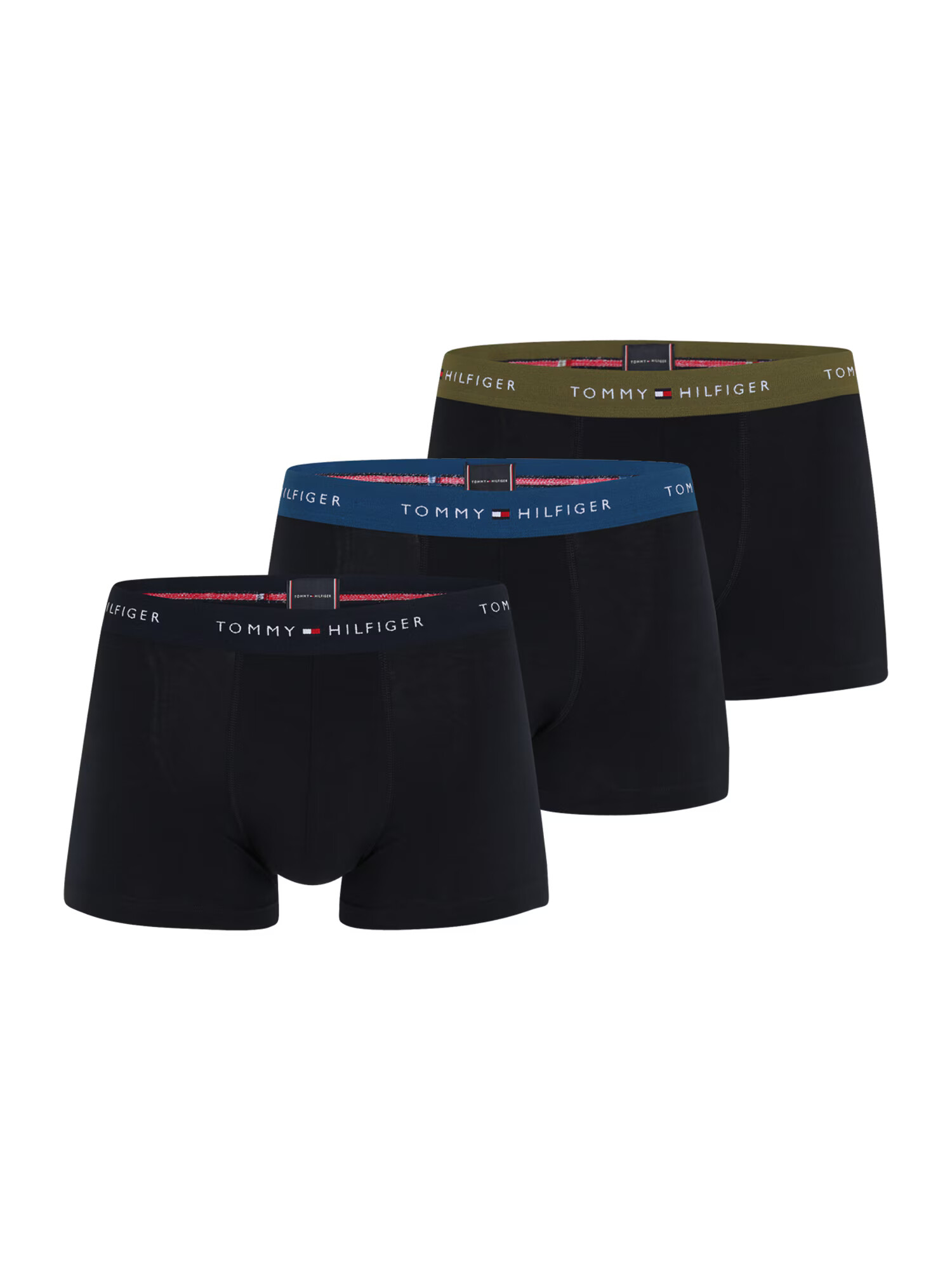 Tommy Hilfiger Underwear Boxerky tmavomodrá / tmavomodrá / olivová / biela - Pepit.sk