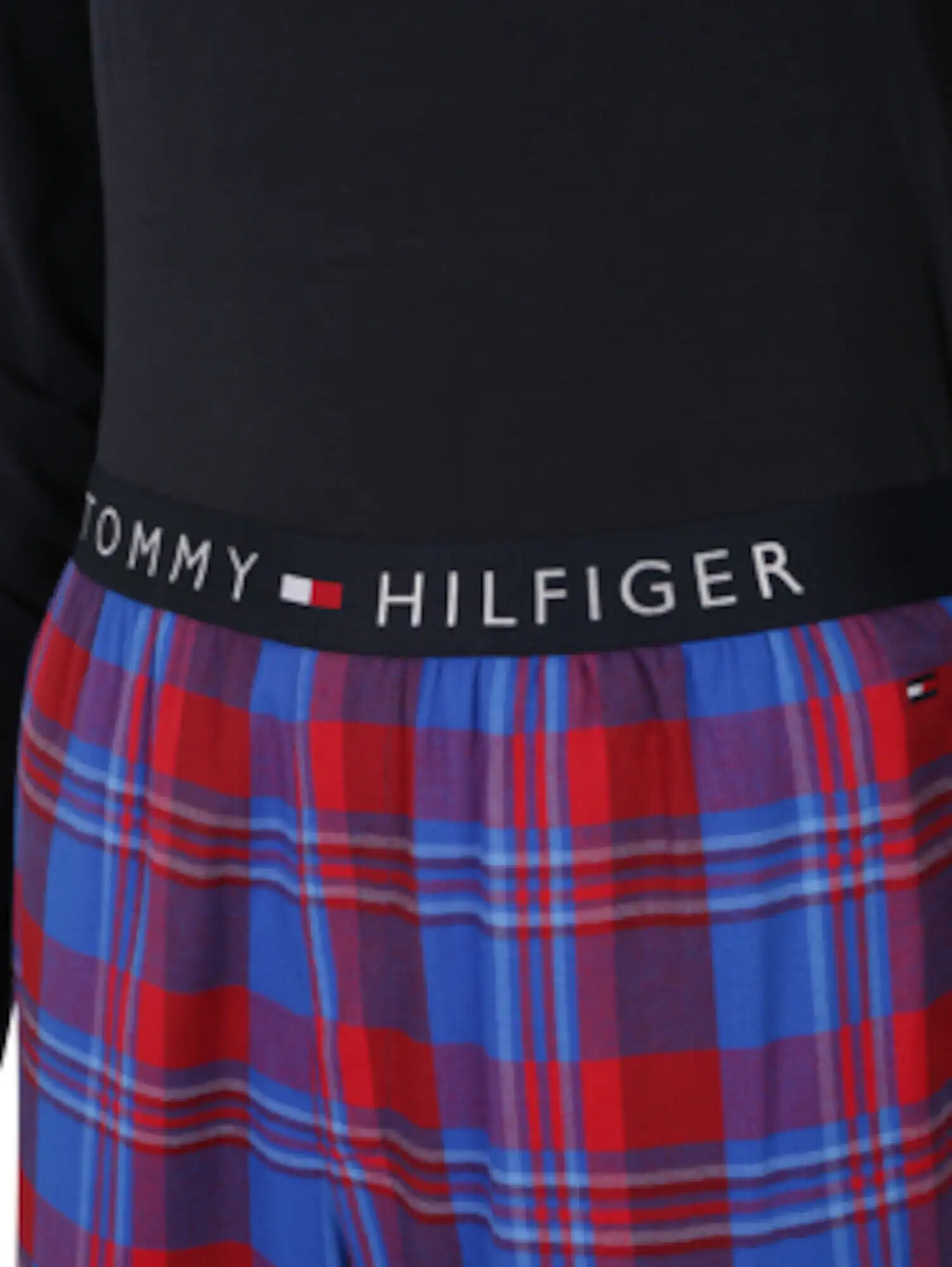 Tommy Hilfiger Underwear Dlhé pyžamo modrá / červená / biela - Pepit.sk