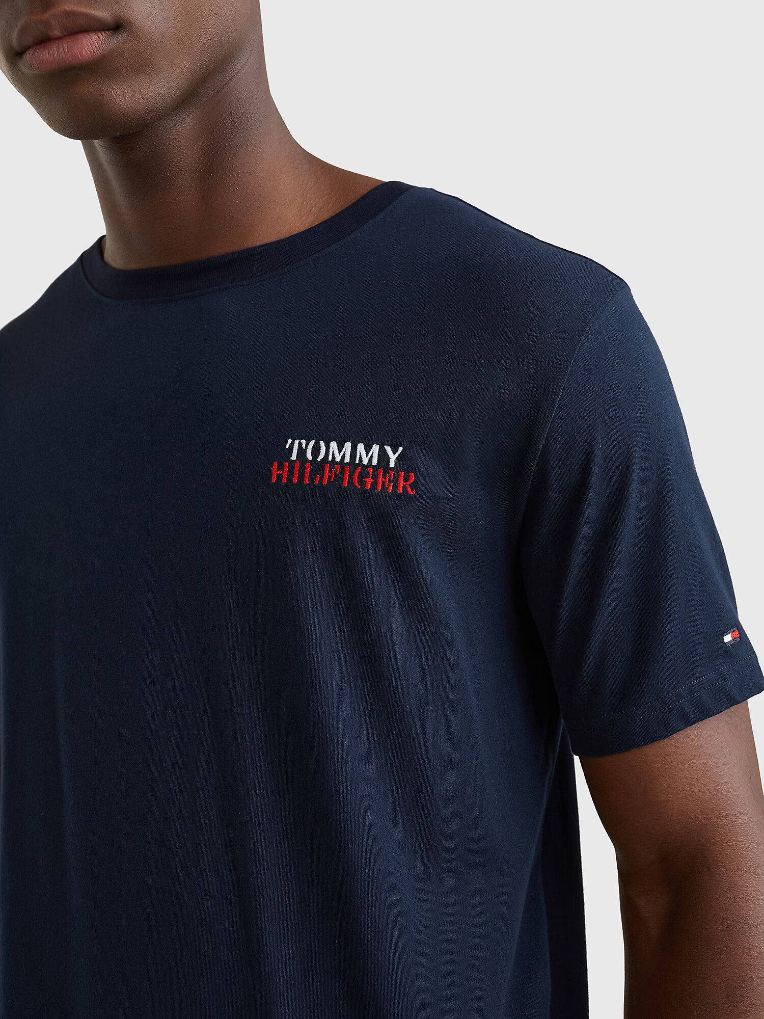 Tommy Hilfiger Underwear Krátke pyžamo tmavomodrá / červená / biela - Pepit.sk