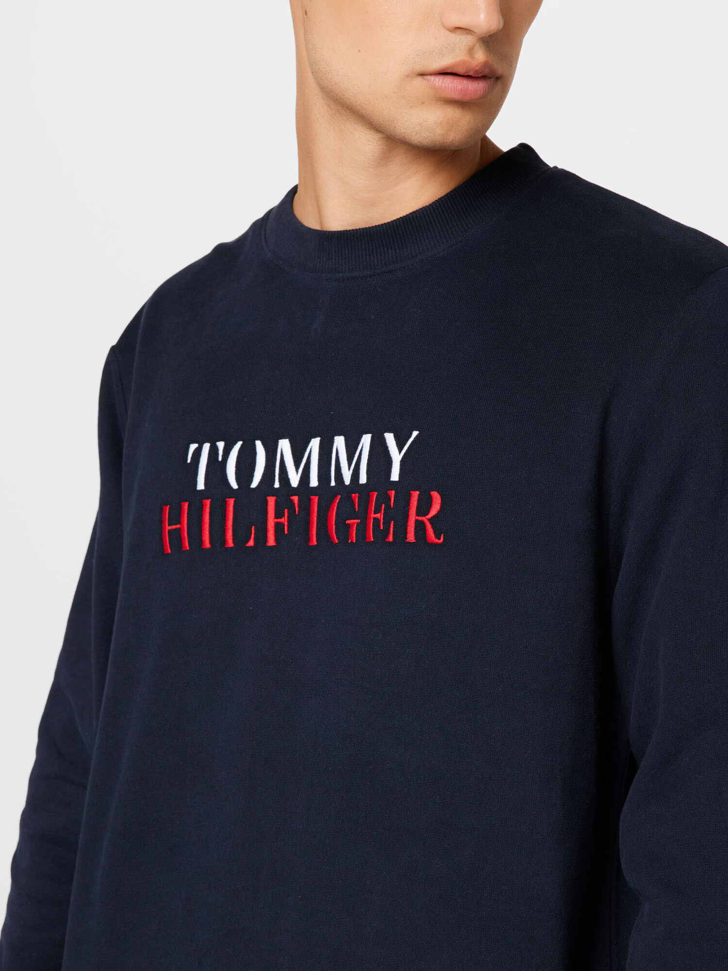 Tommy Hilfiger Underwear Mikina námornícka modrá / červená / biela - Pepit.sk