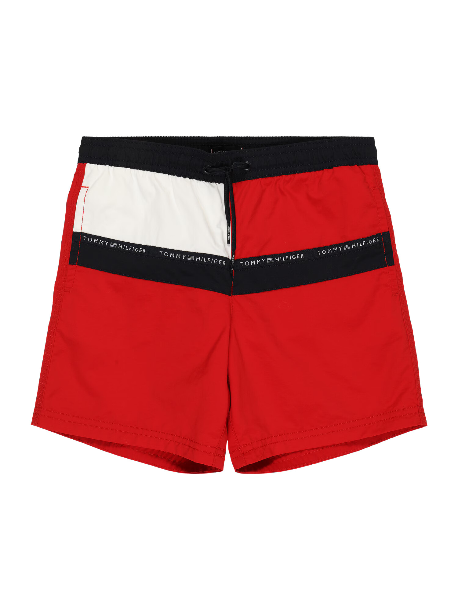 Tommy Hilfiger Underwear Plavecké šortky červená / čierna / biela - Pepit.sk