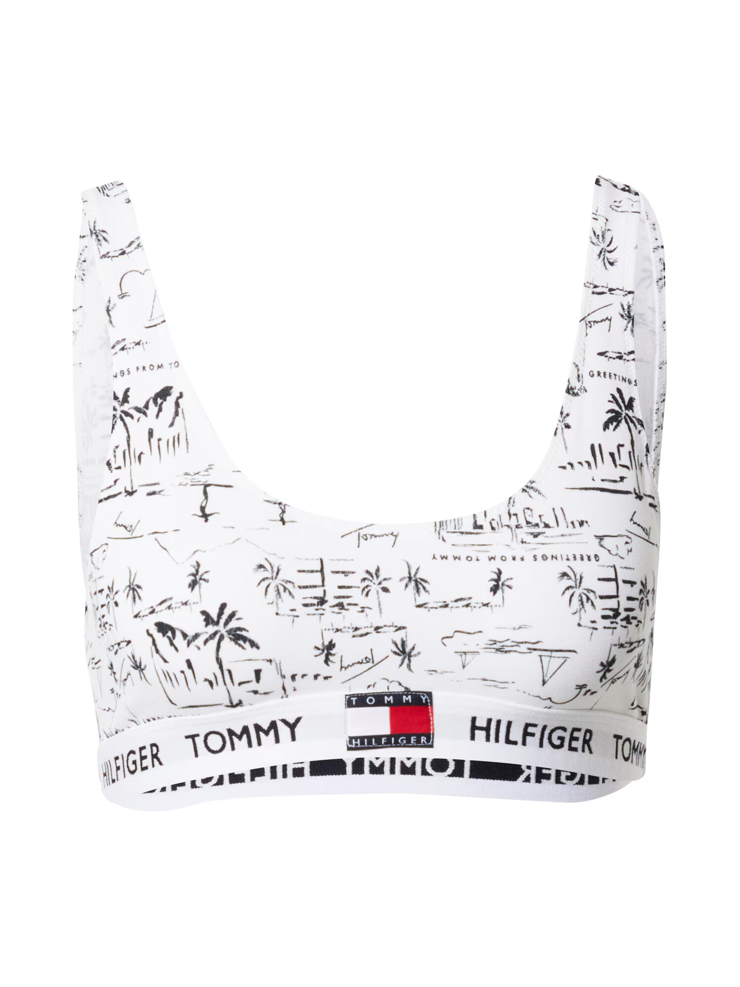 Tommy Hilfiger Underwear Podprsenka námornícka modrá / červená / čierna / biela - Pepit.sk