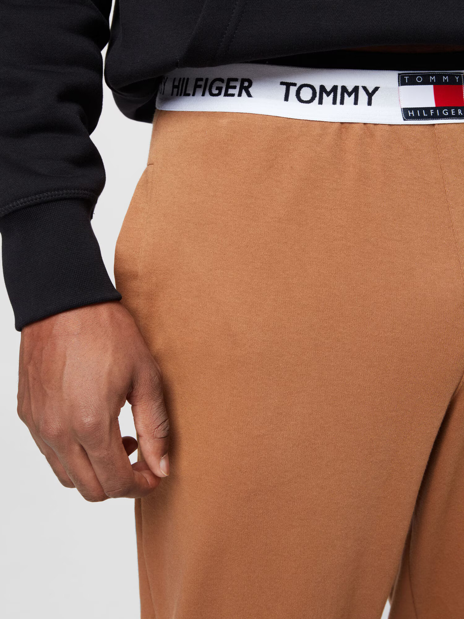 Tommy Hilfiger Underwear Pyžamové nohavice žltohnedá / tmavomodrá / červená / biela - Pepit.sk