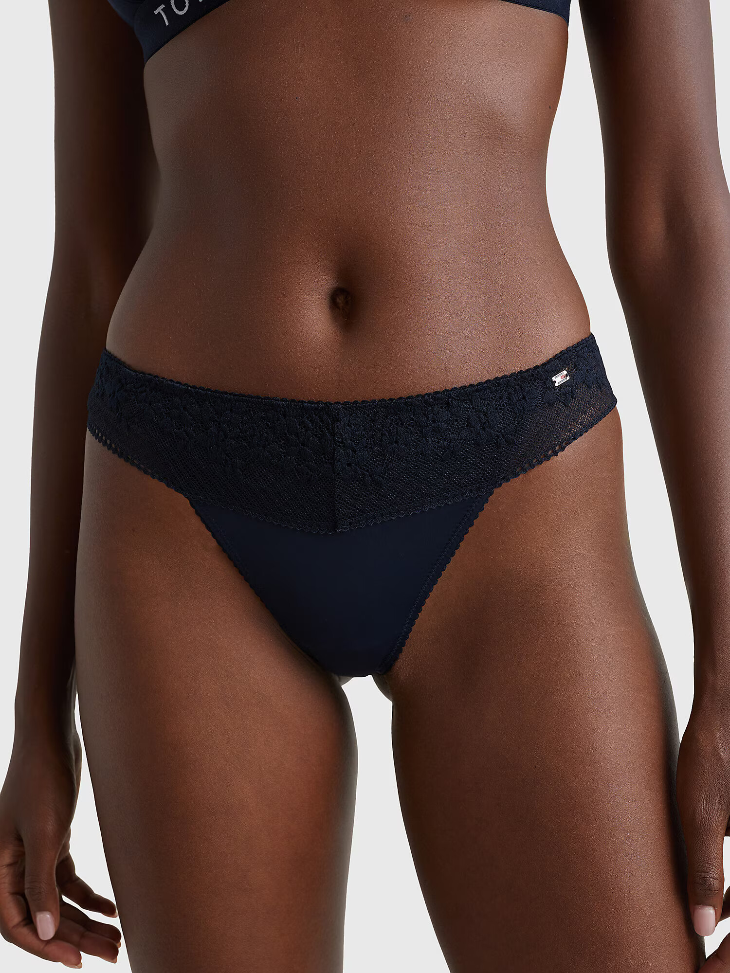 Tommy Hilfiger Underwear Tangá 'Ditsy' tmavomodrá - Pepit.sk