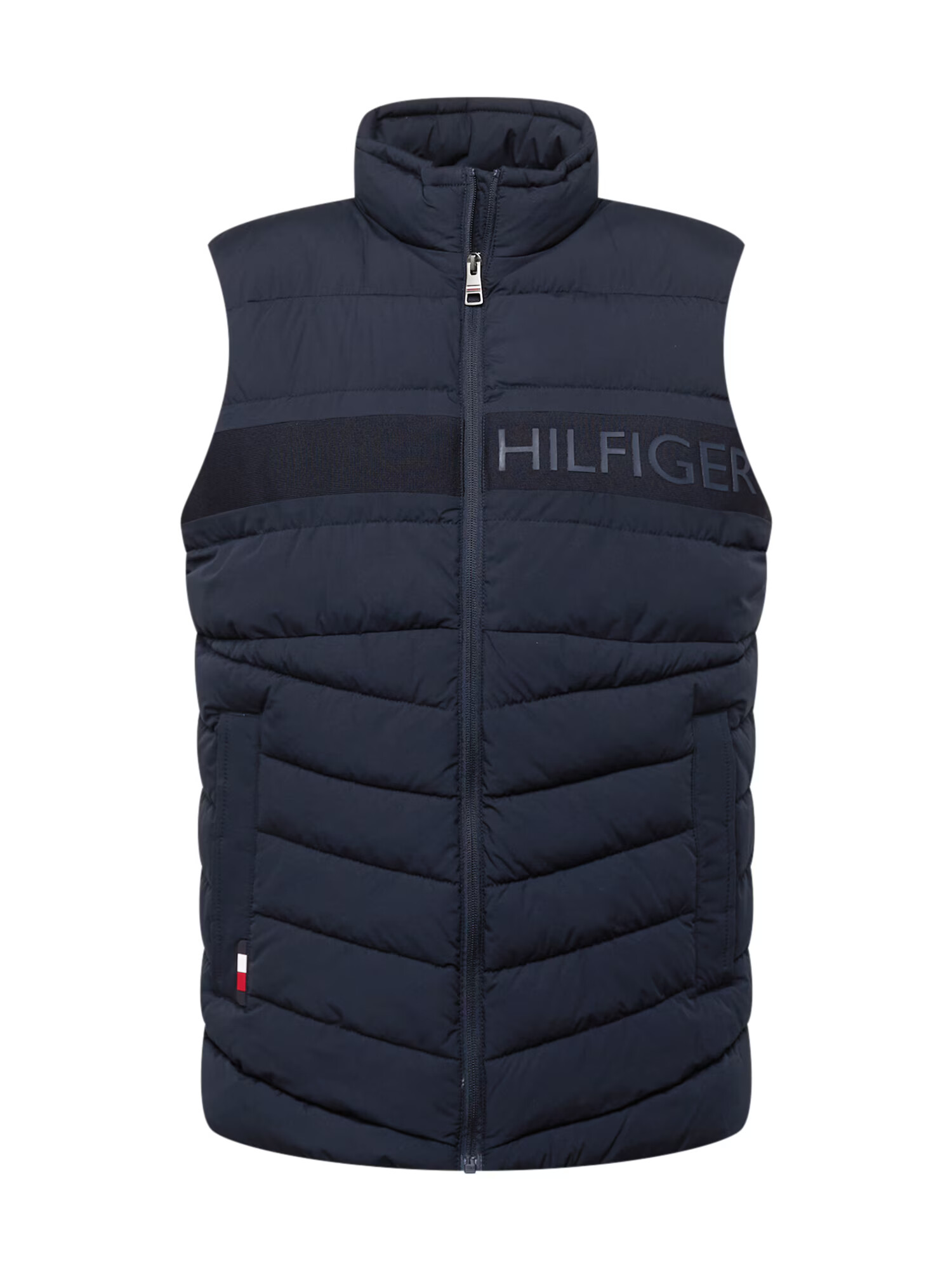 TOMMY HILFIGER Vesta tmavomodrá / červená / biela - Pepit.sk