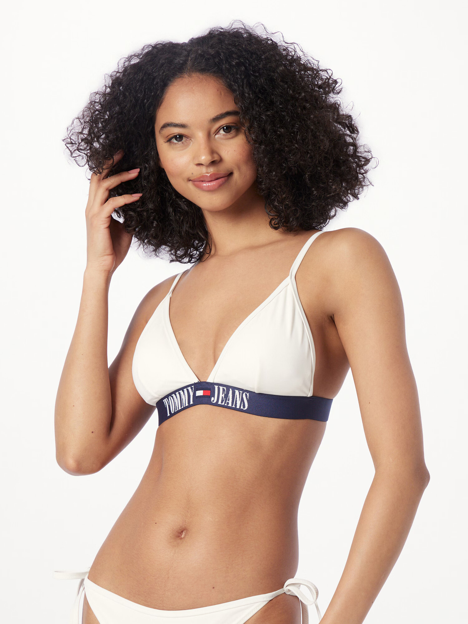 Tommy Jeans Bikinový top námornícka modrá / červená / biela - Pepit.sk