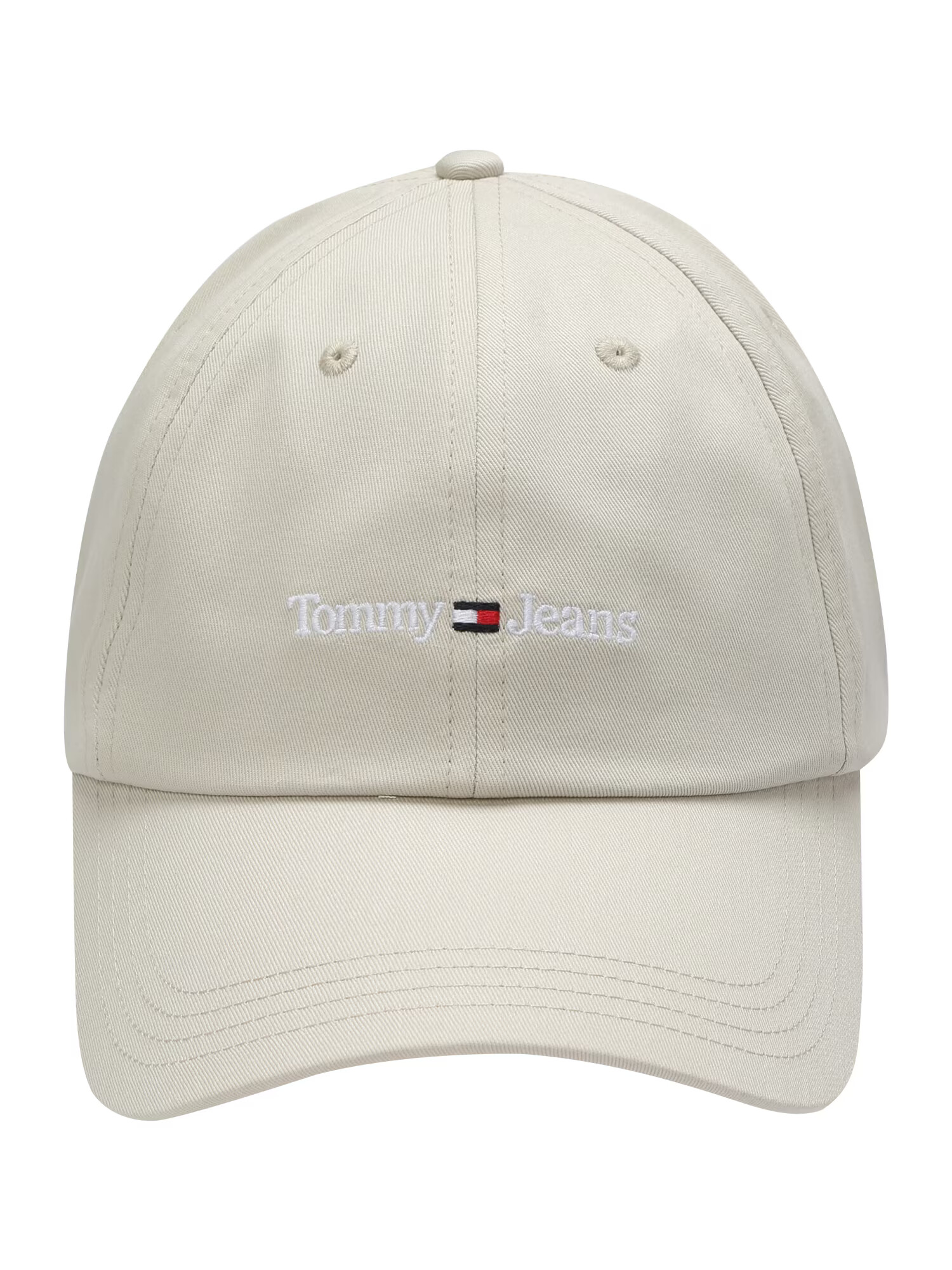 Tommy Jeans Čiapka béžová / námornícka modrá / červená / biela - Pepit.sk