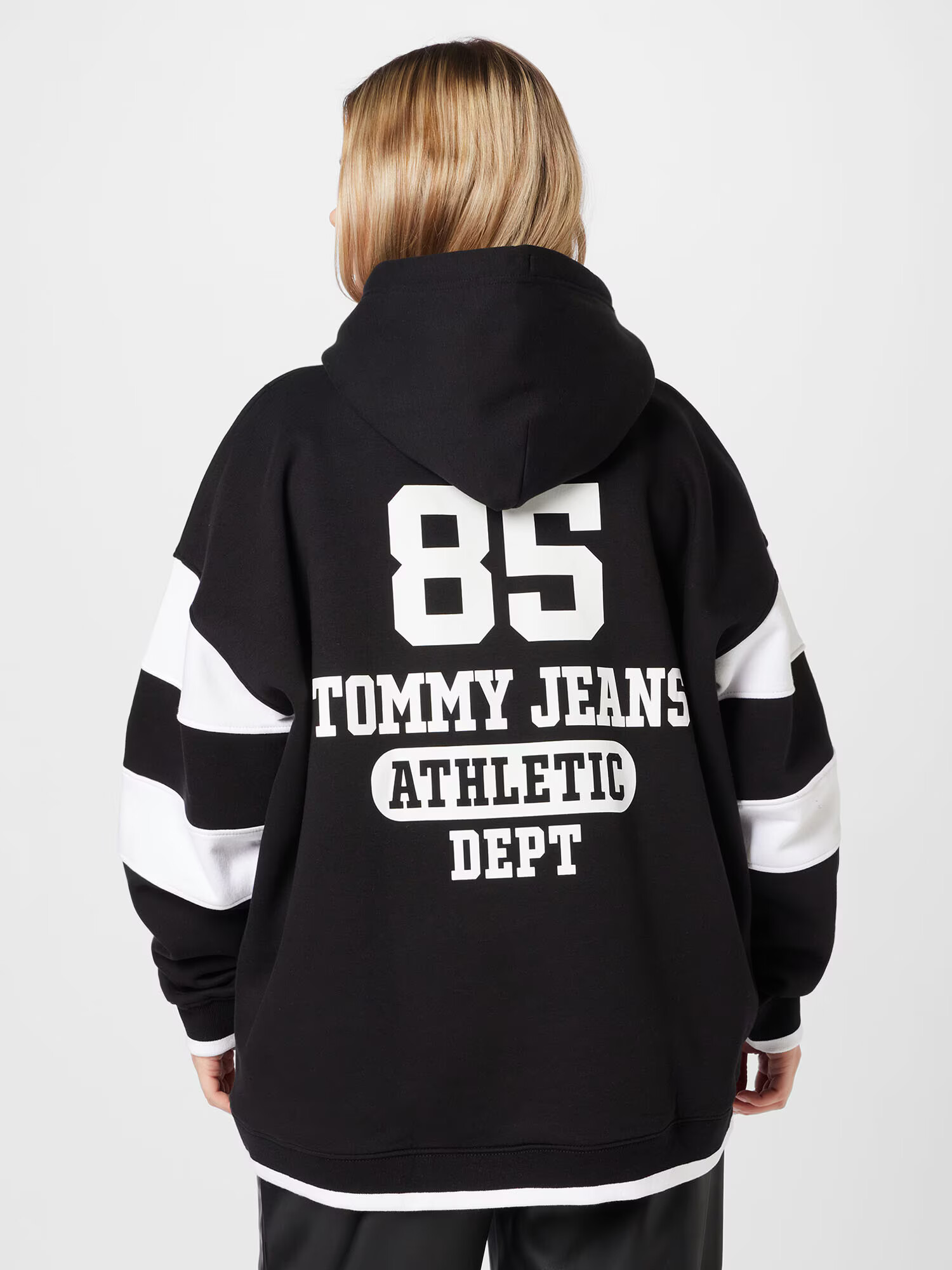 Tommy Jeans Curve Mikina 'Collegiate' červená / čierna / biela - Pepit.sk