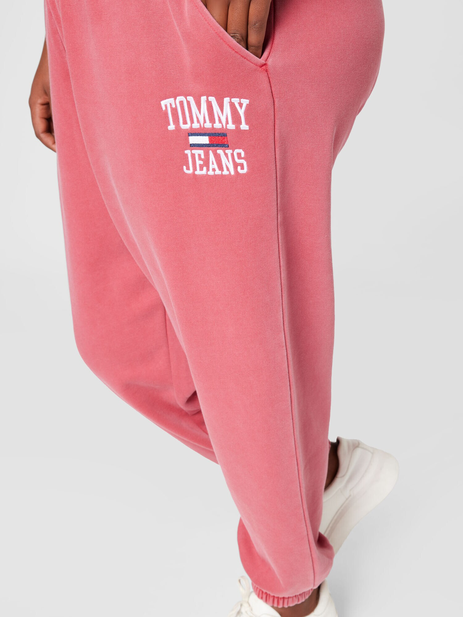 Tommy Jeans Curve Nohavice námornícka modrá / červená / pastelovo červená / biela - Pepit.sk