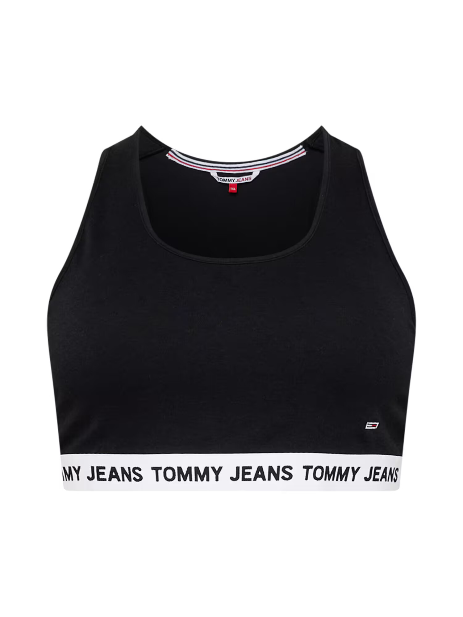 Tommy Jeans Curve Top čierna / biela - Pepit.sk