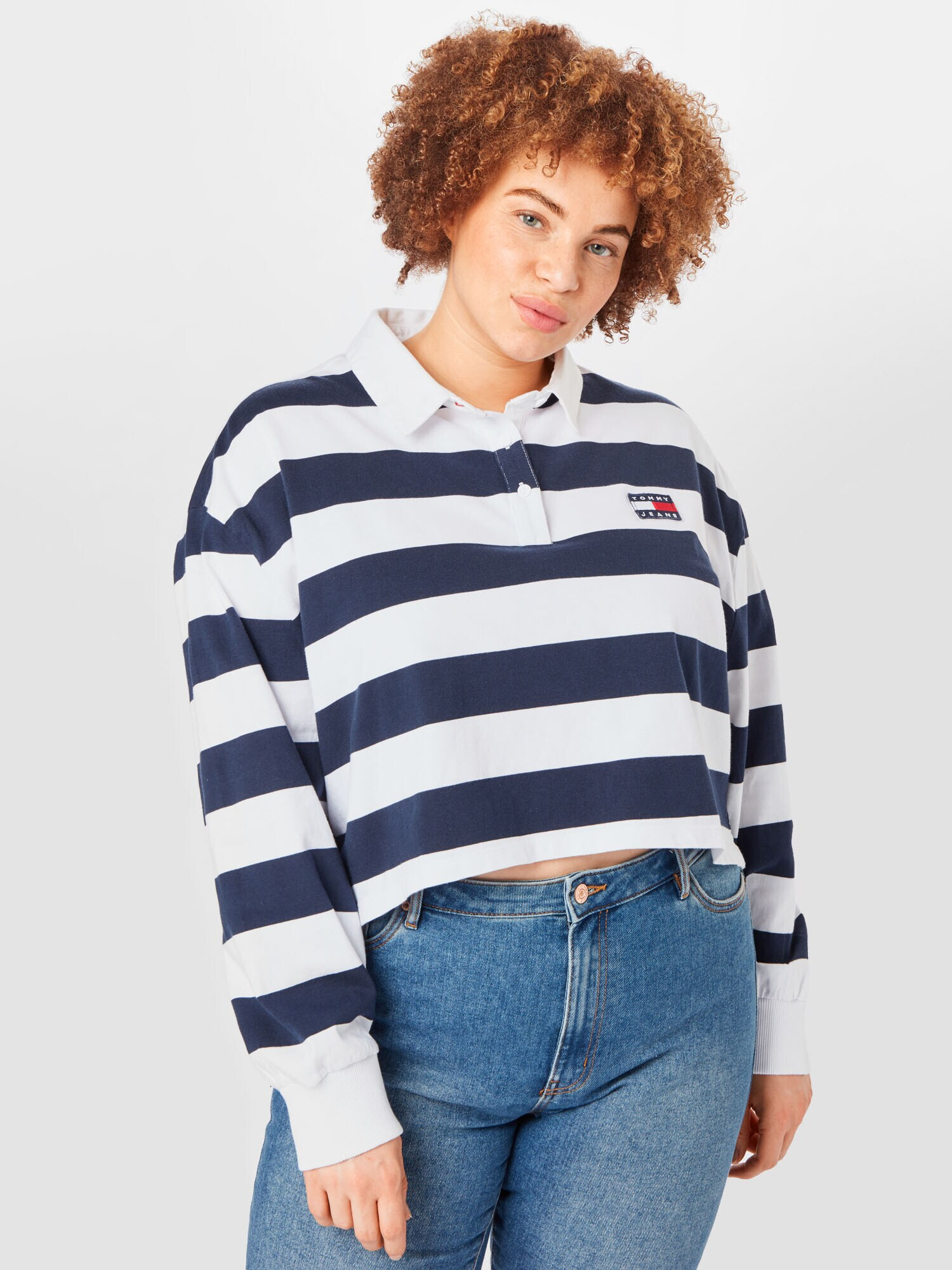 Tommy Jeans Curve Tričko námornícka modrá / červená / biela - Pepit.sk