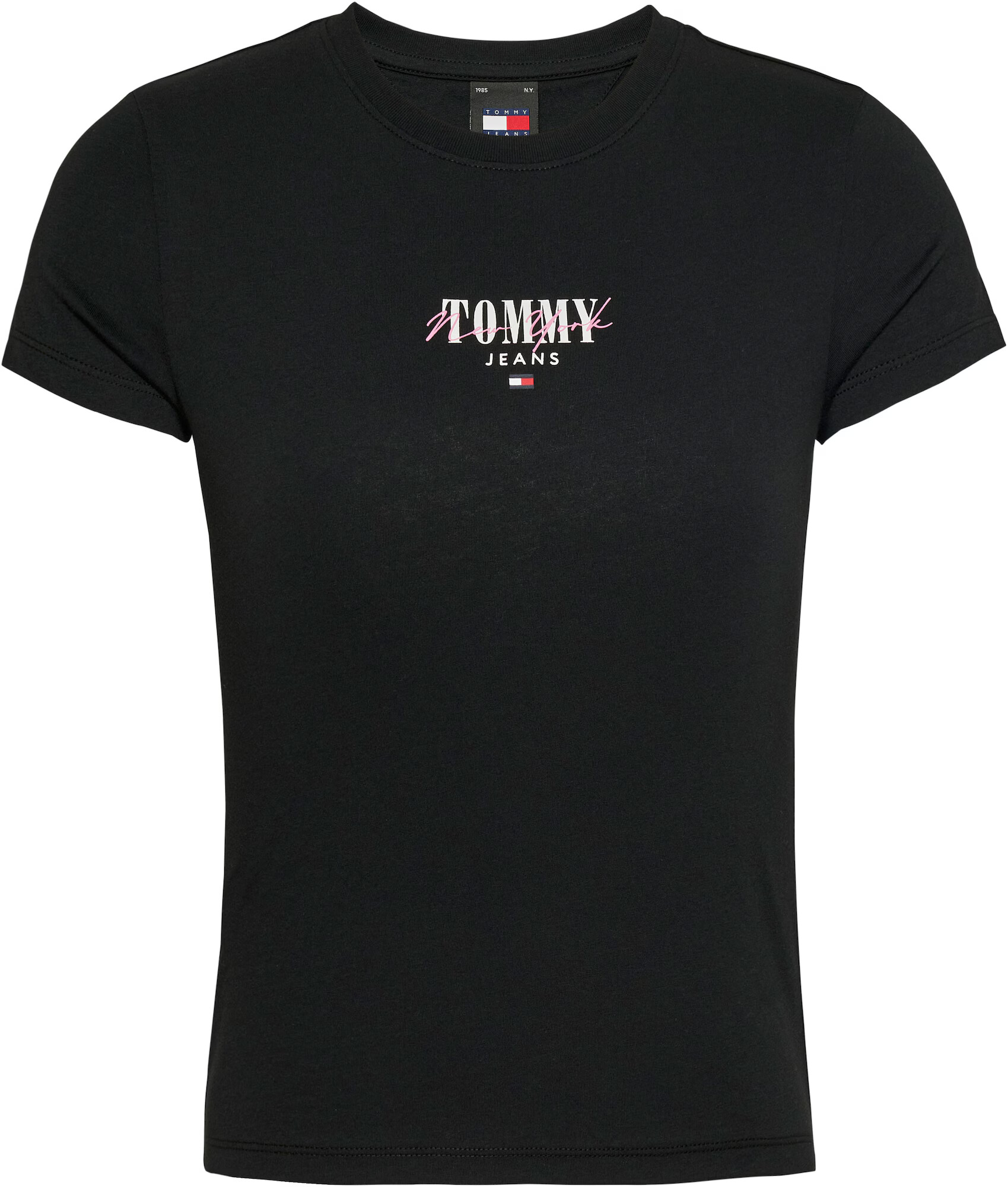 Tommy Jeans Curve Tričko námornícka modrá / ružová / čierna / biela - Pepit.sk