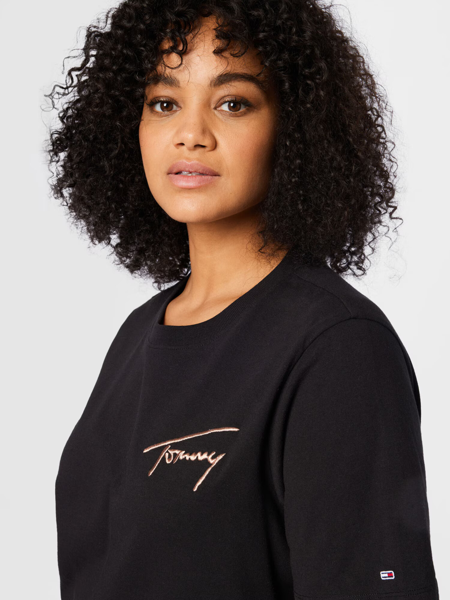 Tommy Jeans Curve Tričko tmavomodrá / staroružová / červená / čierna / biela - Pepit.sk