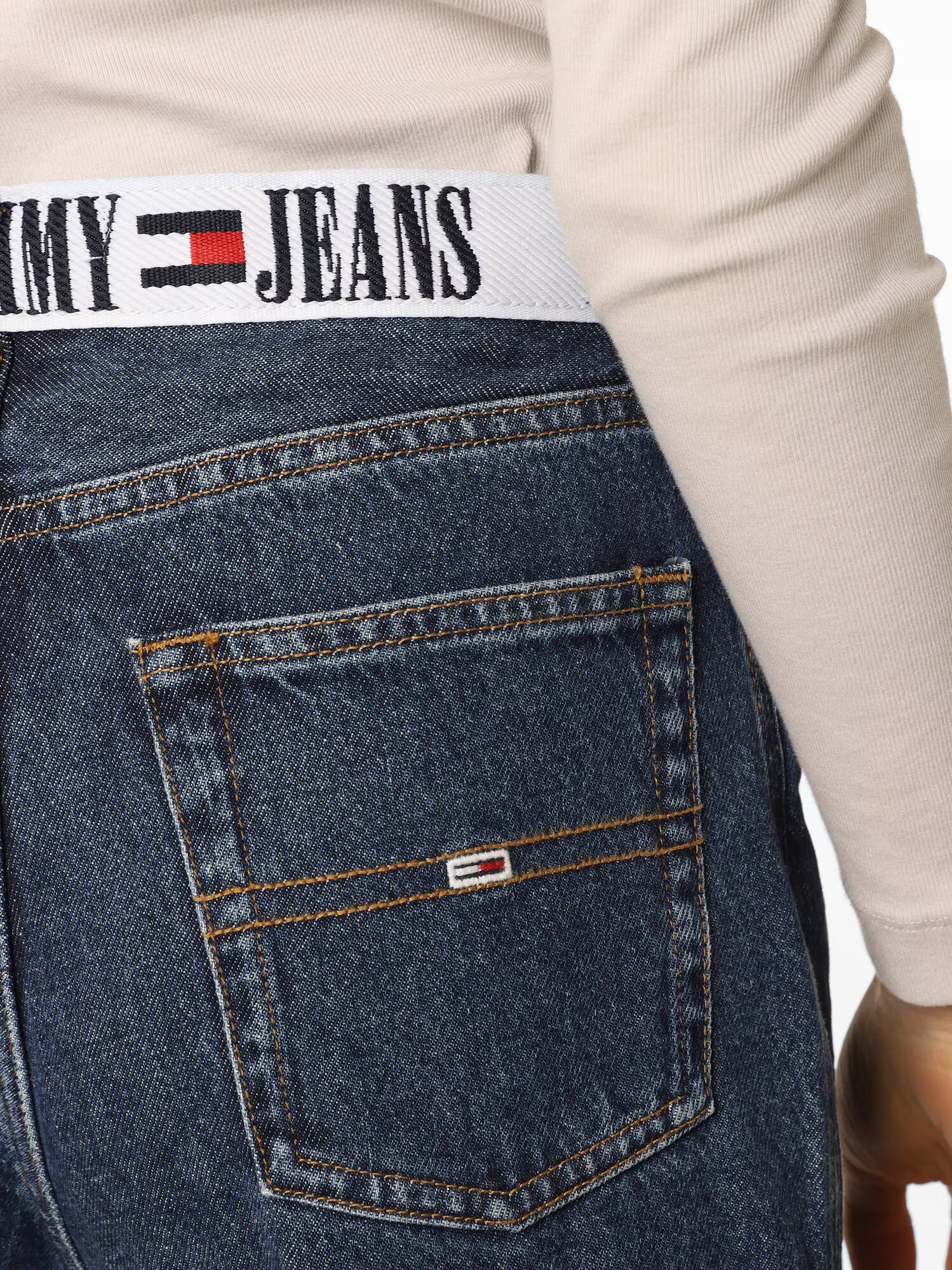 Tommy Jeans Džínsy 'Archive' modrá denim / čierna / biela - Pepit.sk