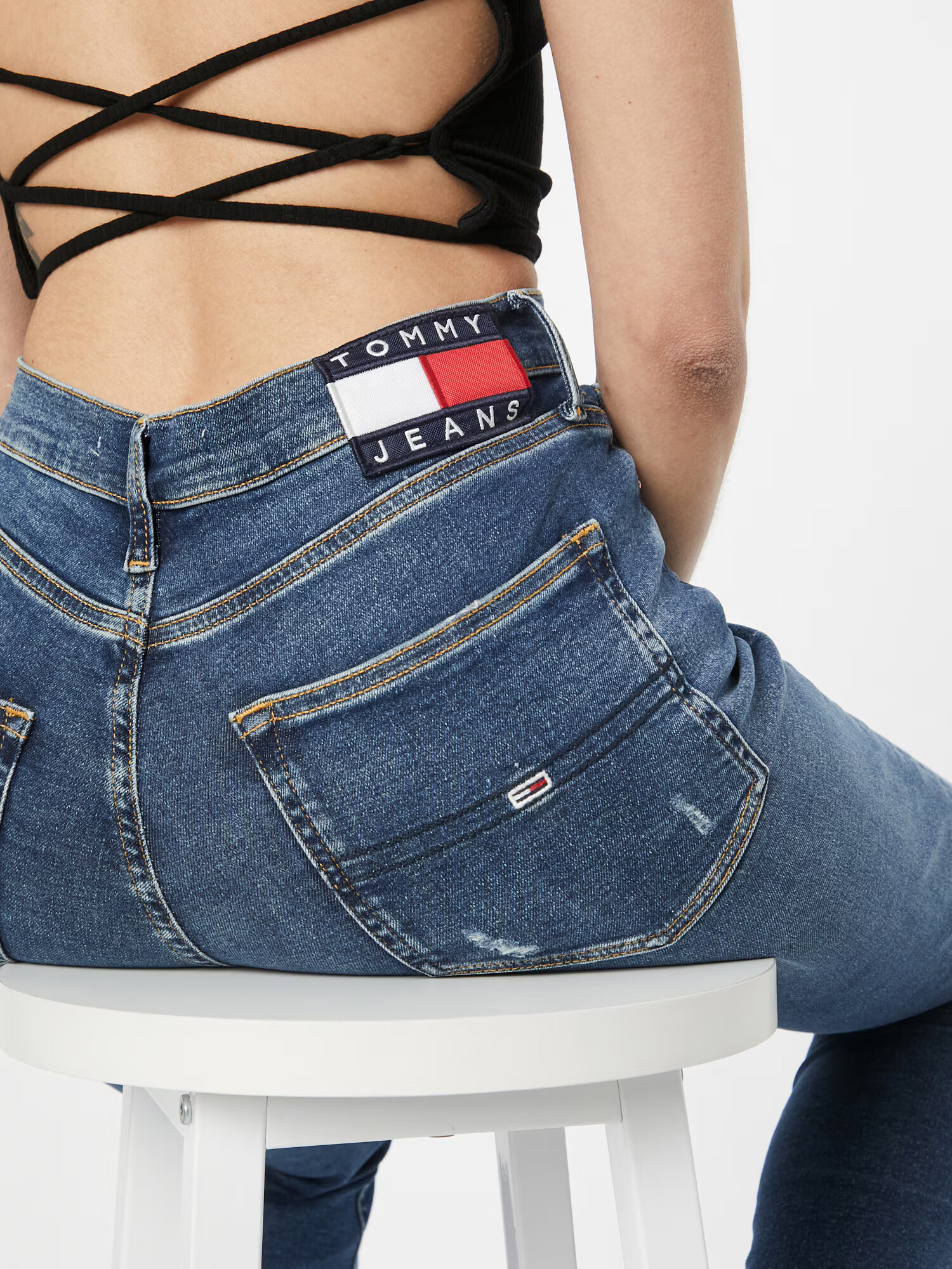 Tommy Jeans Džínsy 'SYLVIA' modrá denim - Pepit.sk