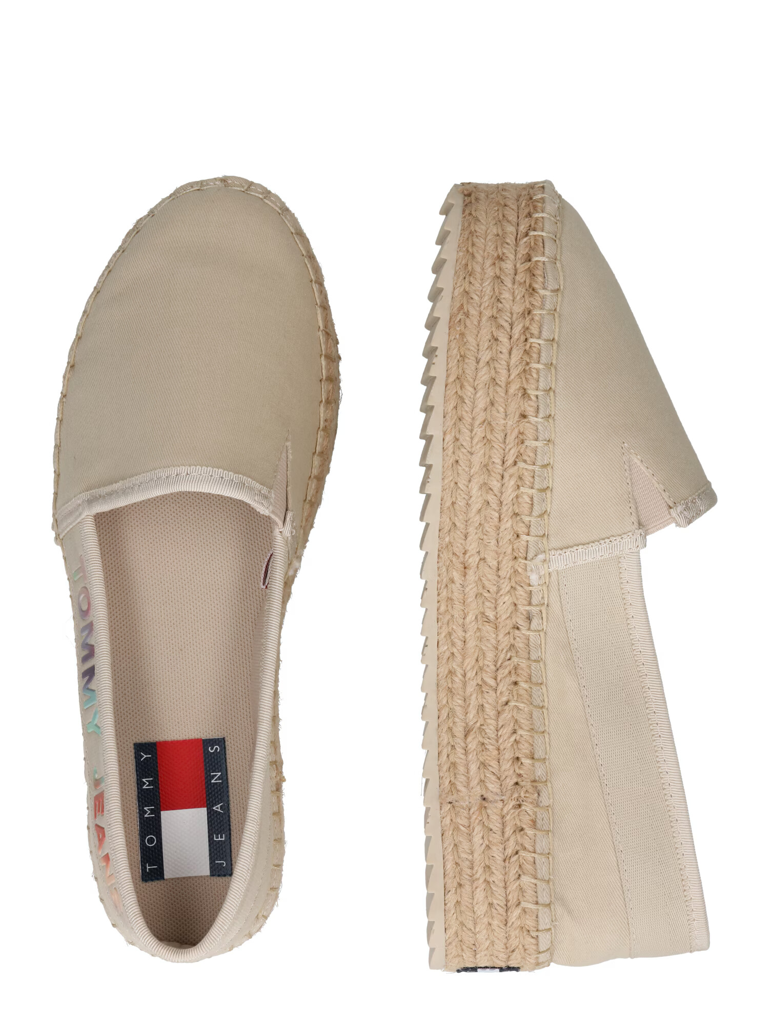 Tommy Jeans Espadrilky béžová / tyrkysová / slivková / červená - Pepit.sk