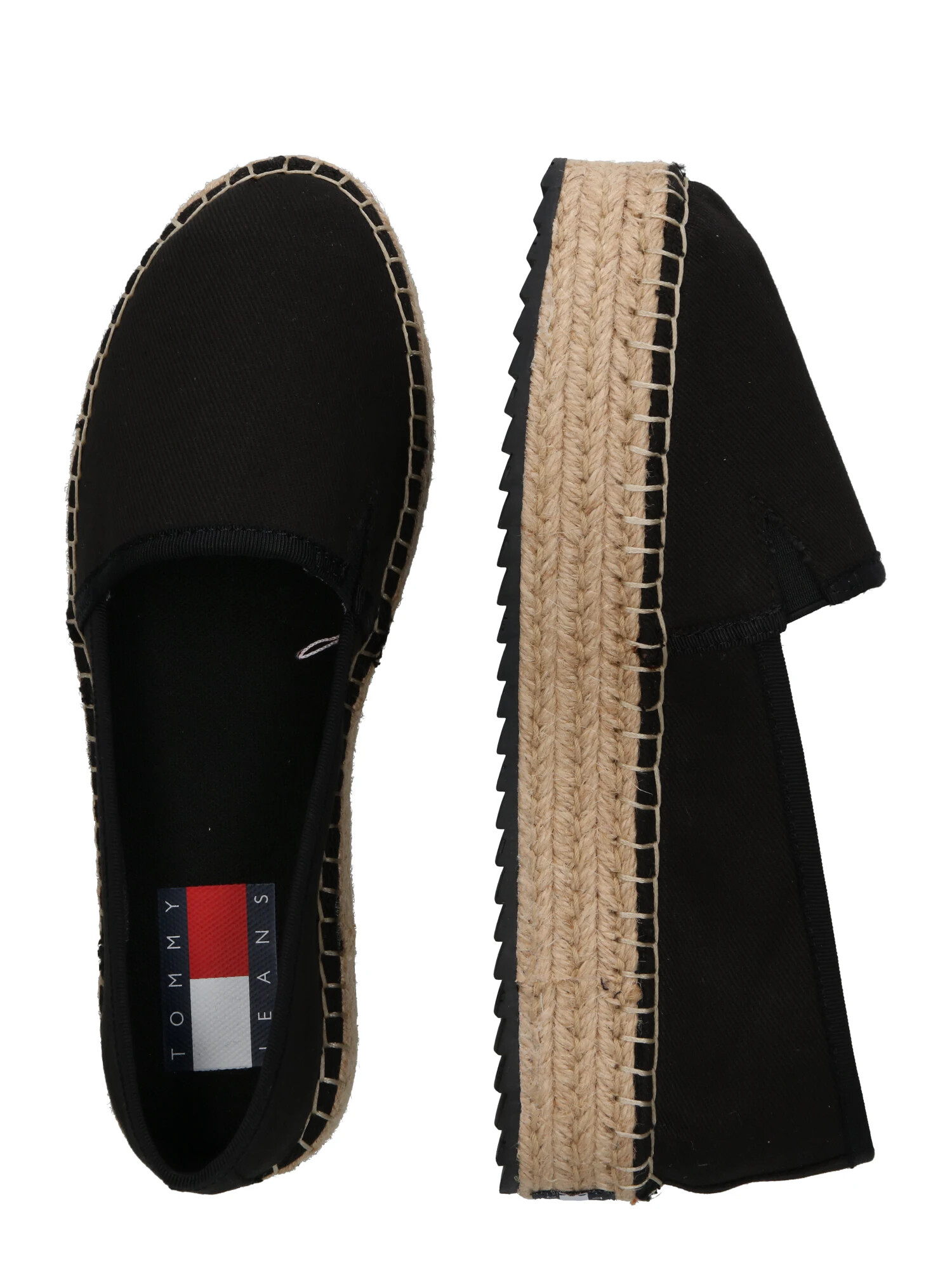 Tommy Jeans Espadrilky čierna - Pepit.sk