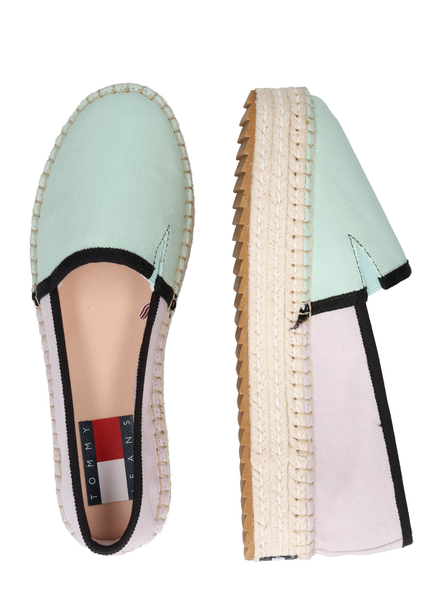 Tommy Jeans Espadrilky mätová / orgovánová / čierna - Pepit.sk