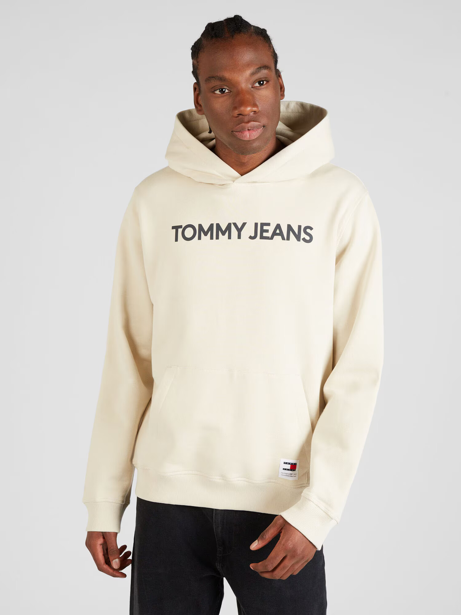 Tommy Jeans Mikina béžová / červená / čierna / biela - Pepit.sk