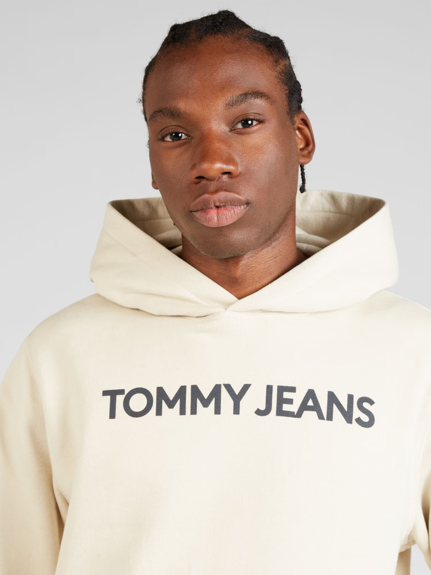 Tommy Jeans Mikina béžová / červená / čierna / biela - Pepit.sk