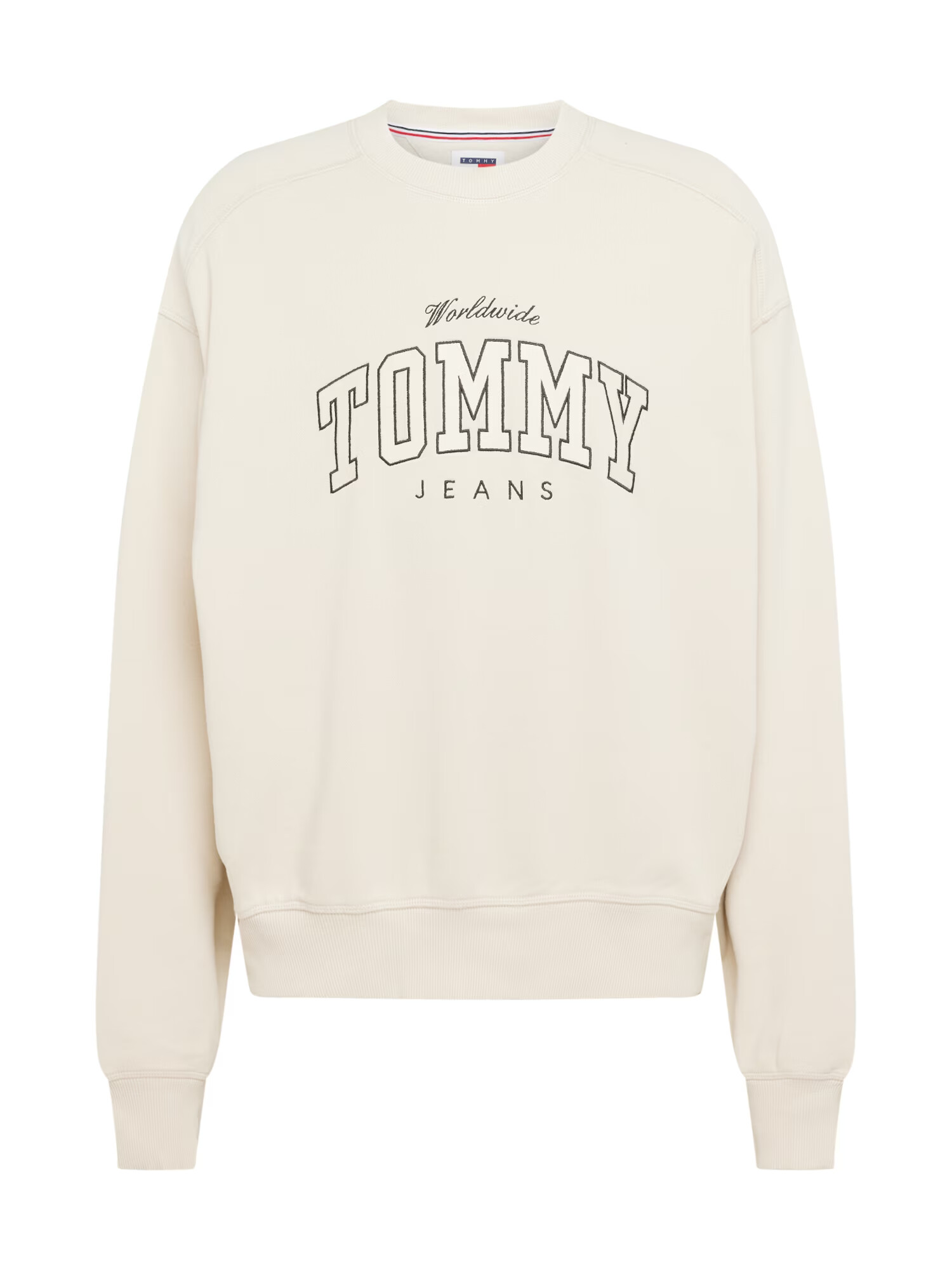 Tommy Jeans Mikina béžová / čierna - Pepit.sk