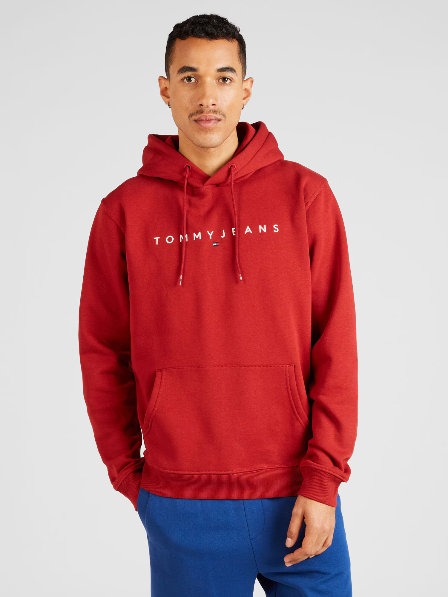 Tommy Jeans Mikina červená / biela - Pepit.sk