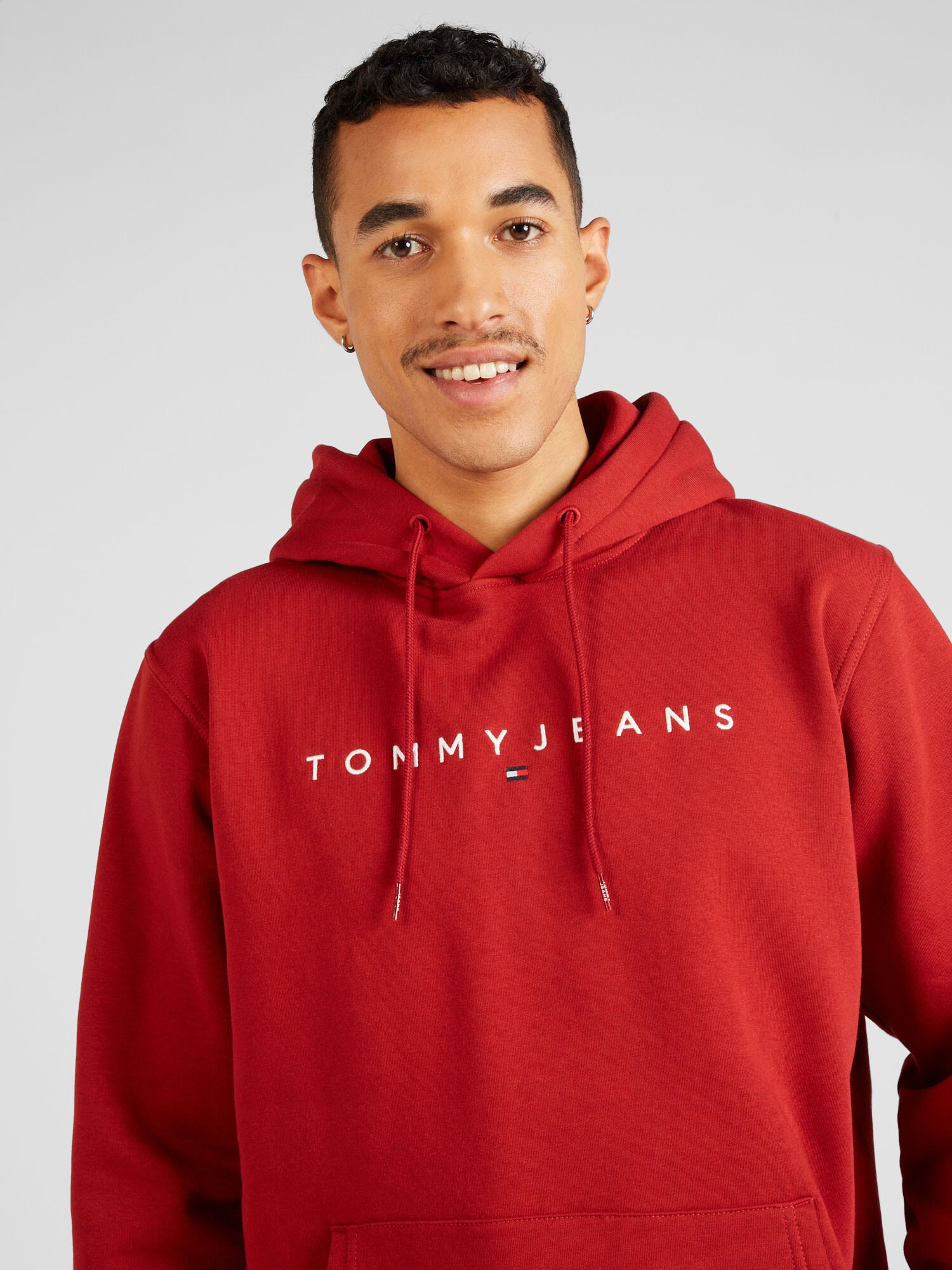 Tommy Jeans Mikina červená / biela - Pepit.sk