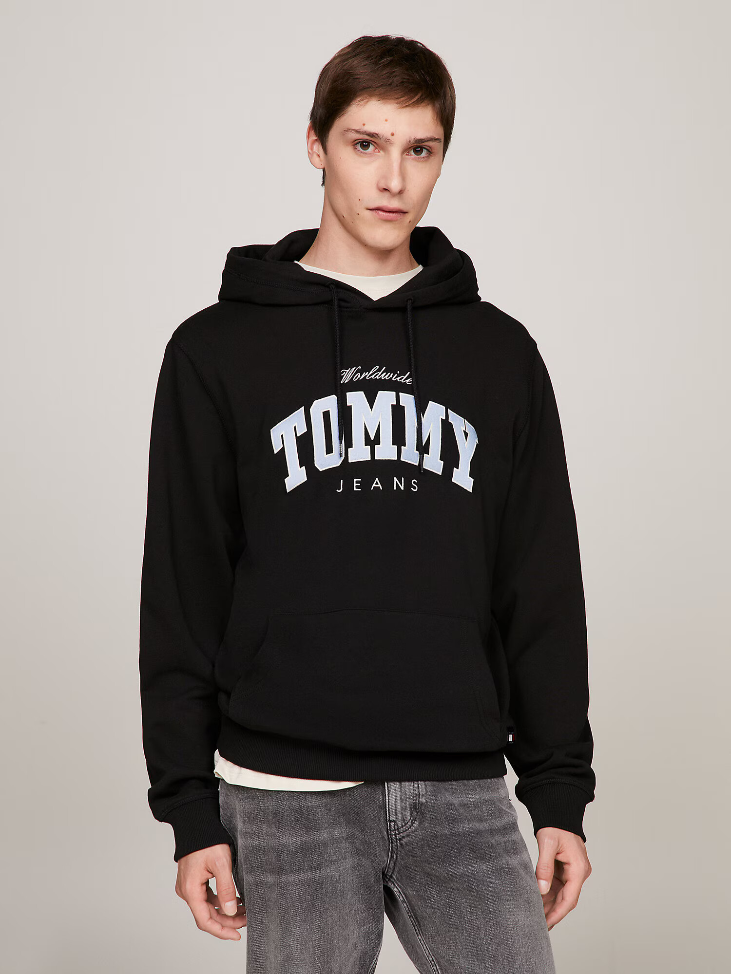 Tommy Jeans Mikina čierna / biela - Pepit.sk