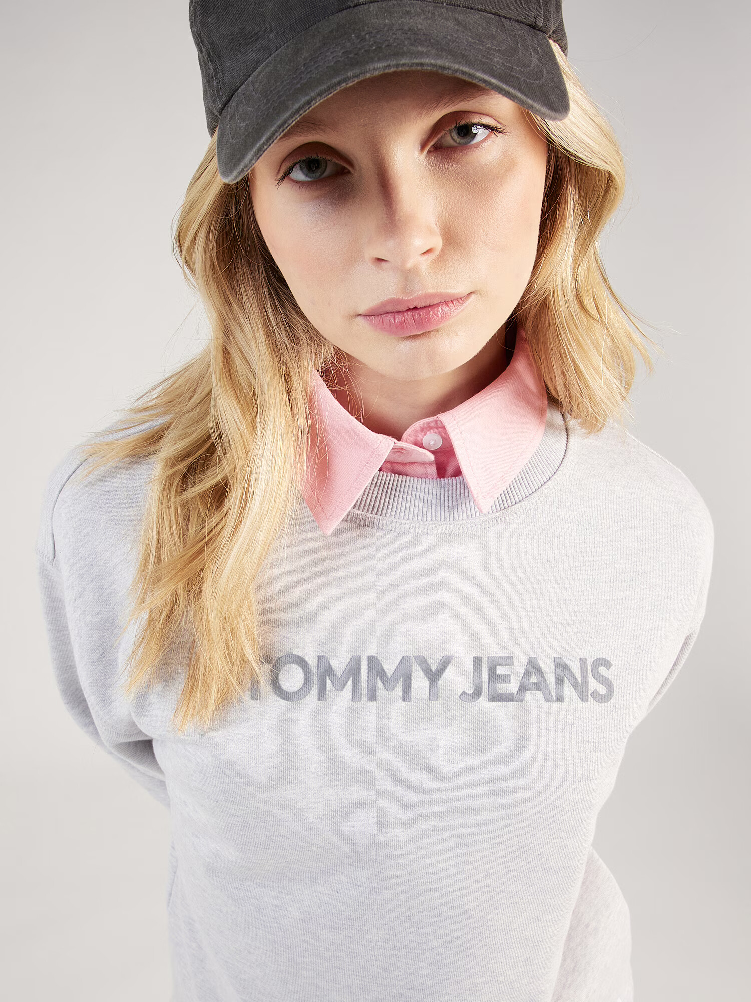 Tommy Jeans Mikina 'Classic' tmavosivá / sivá melírovaná - Pepit.sk