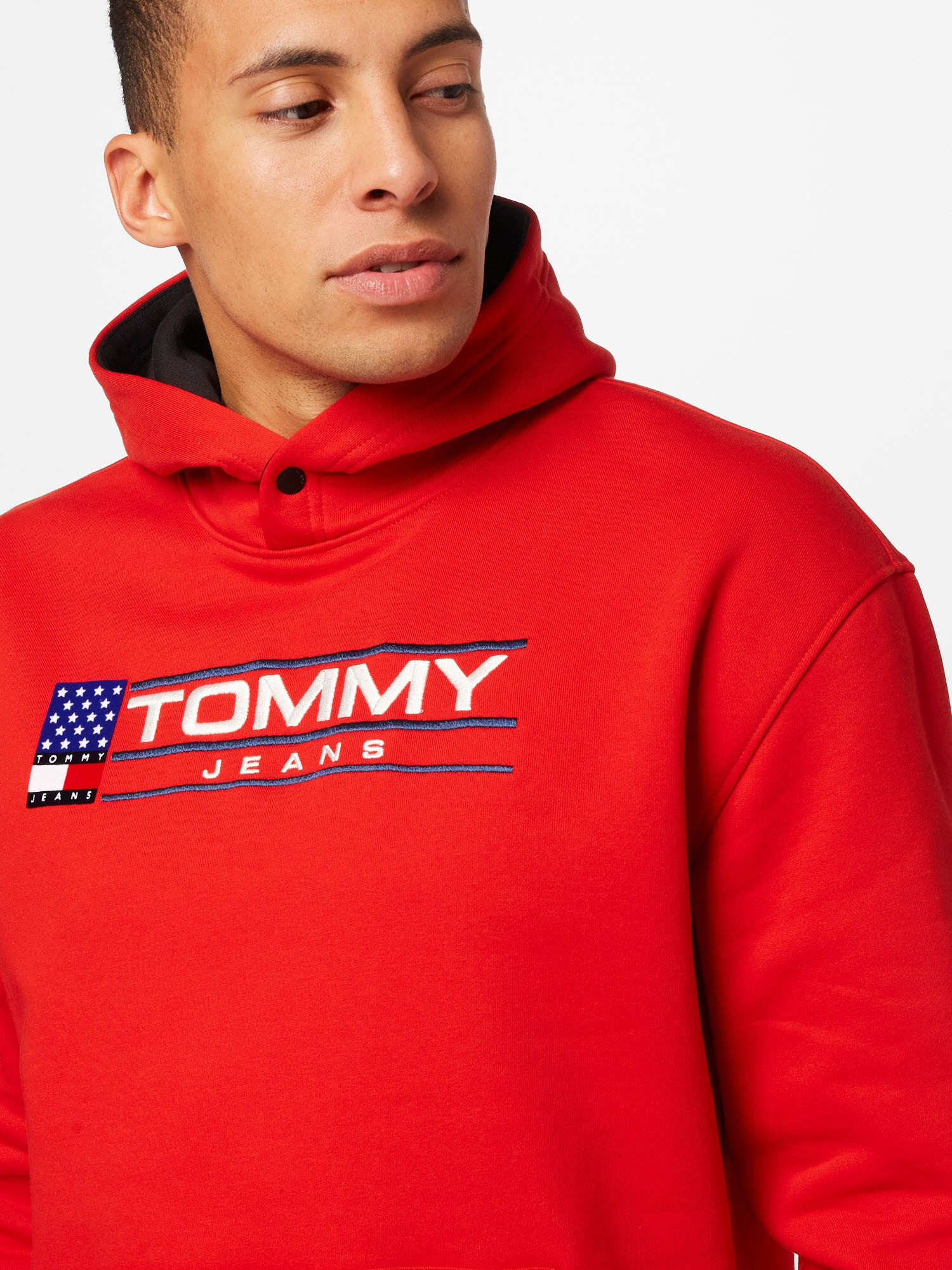 Tommy Jeans Mikina modrá / červená / čierna / biela - Pepit.sk