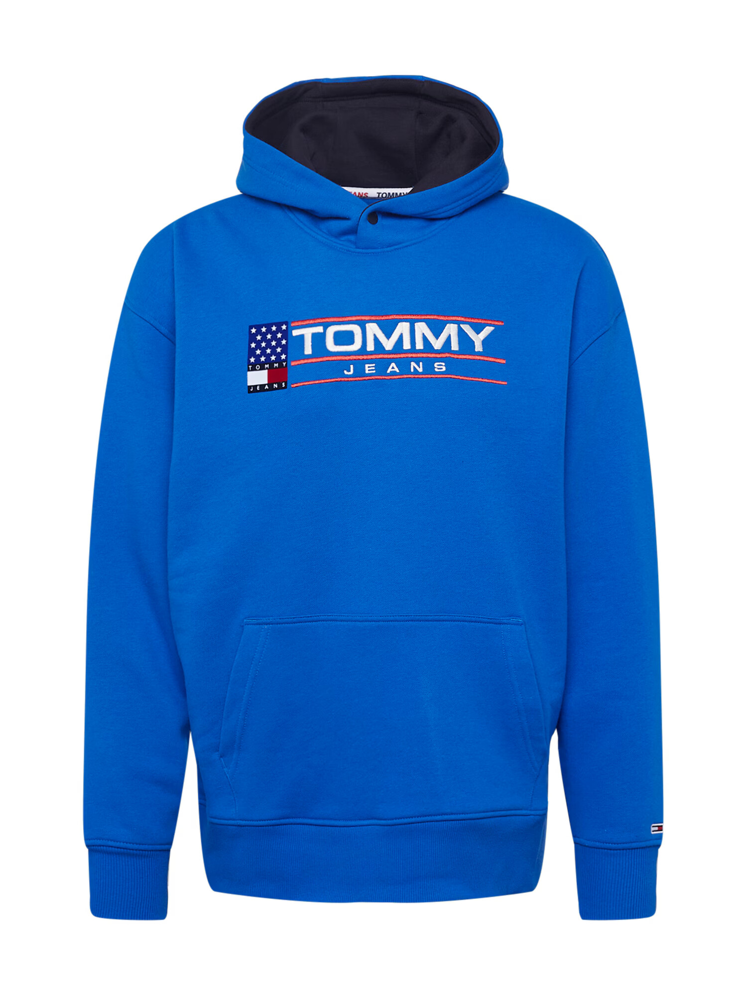 Tommy Jeans Mikina modrá / námornícka modrá / červená / biela - Pepit.sk