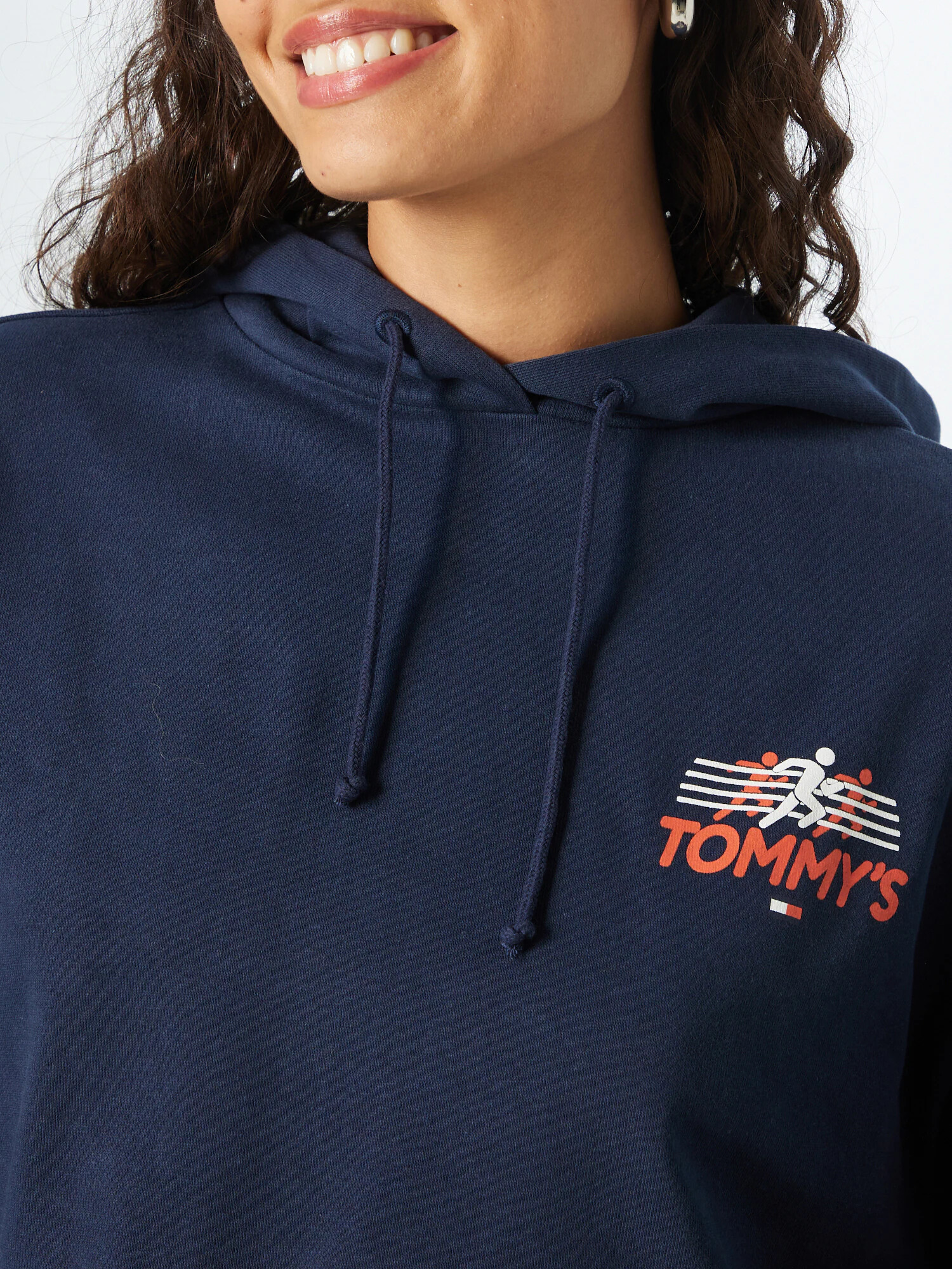 Tommy Jeans Mikina námornícka modrá / červená / biela - Pepit.sk