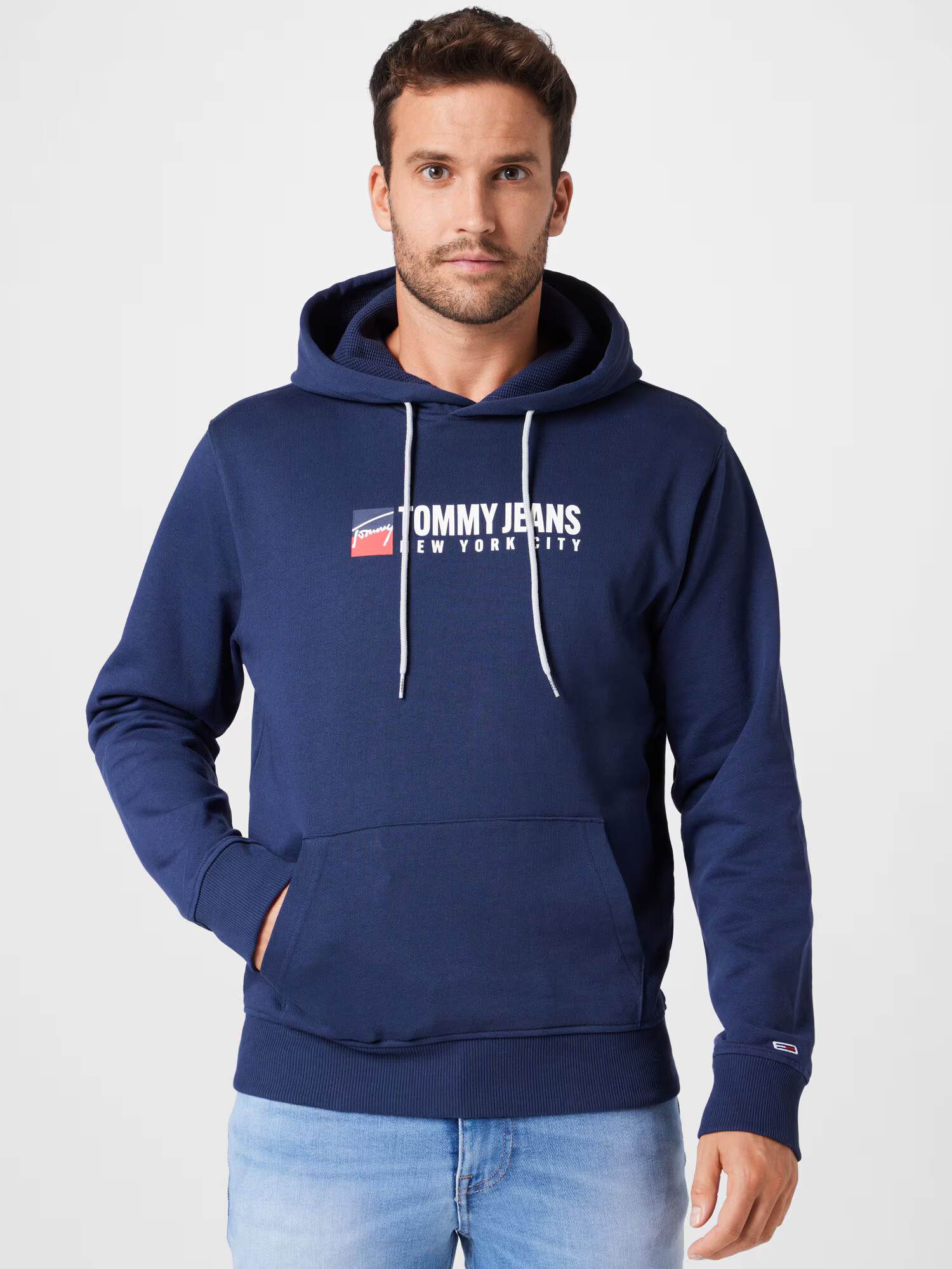 Tommy Jeans Mikina námornícka modrá / červená / biela - Pepit.sk