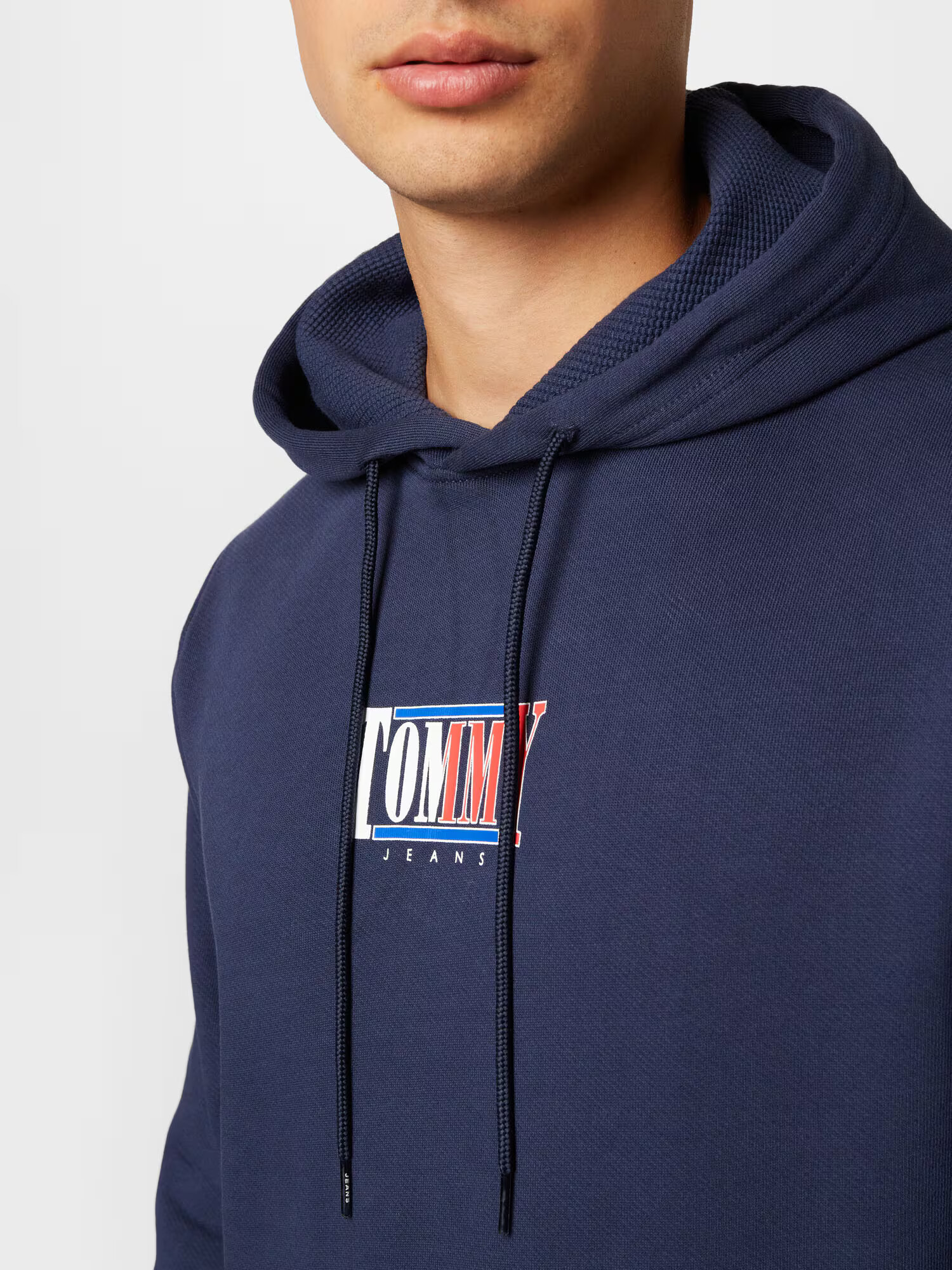 Tommy Jeans Mikina námornícka modrá / červená / biela - Pepit.sk