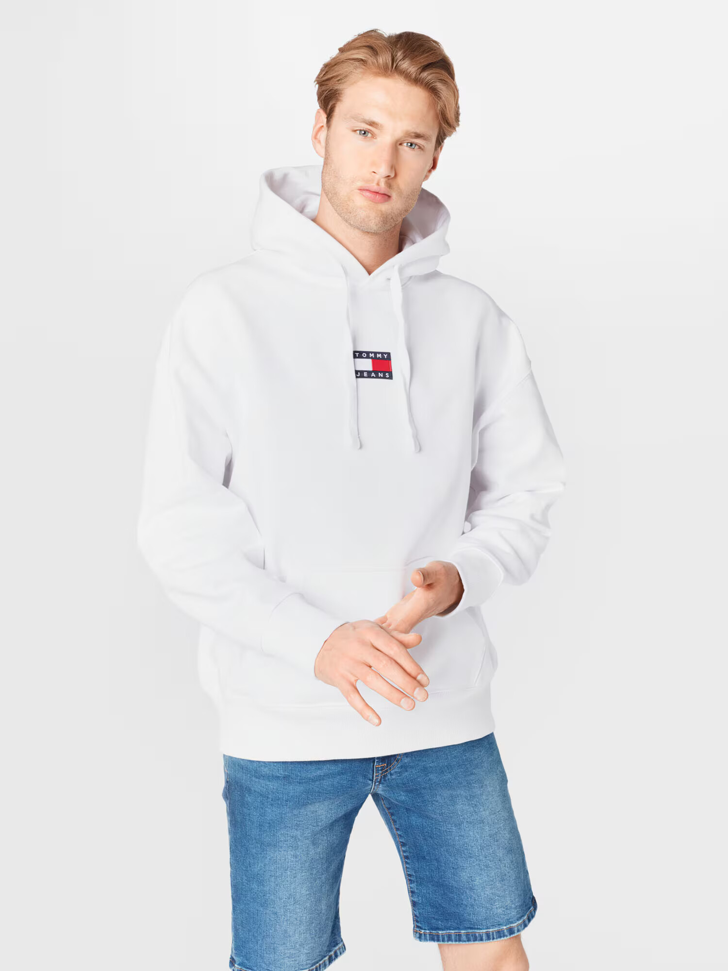 Tommy Jeans Mikina námornícka modrá / červená / biela - Pepit.sk