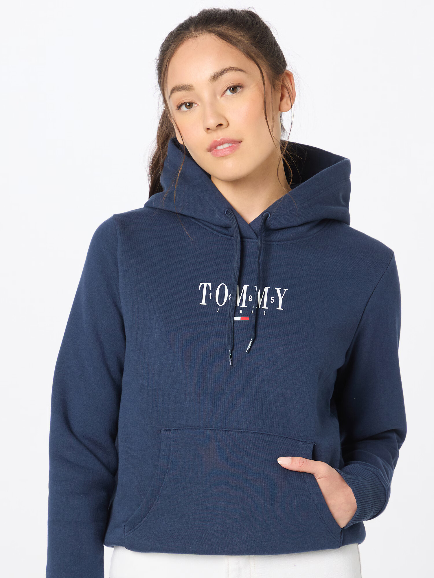 Tommy Jeans Mikina námornícka modrá / červená / biela - Pepit.sk