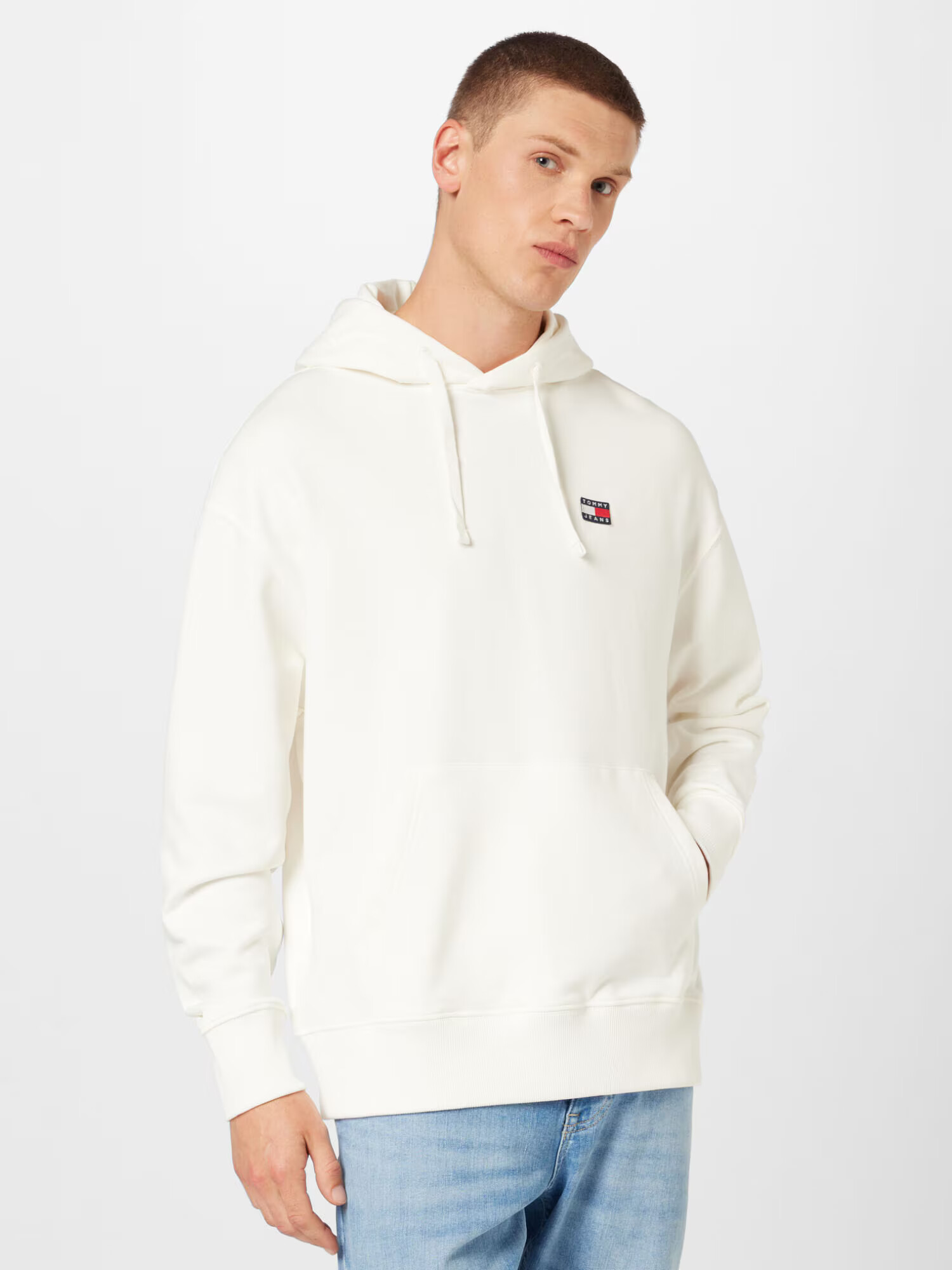 Tommy Jeans Mikina námornícka modrá / červená / šedobiela - Pepit.sk