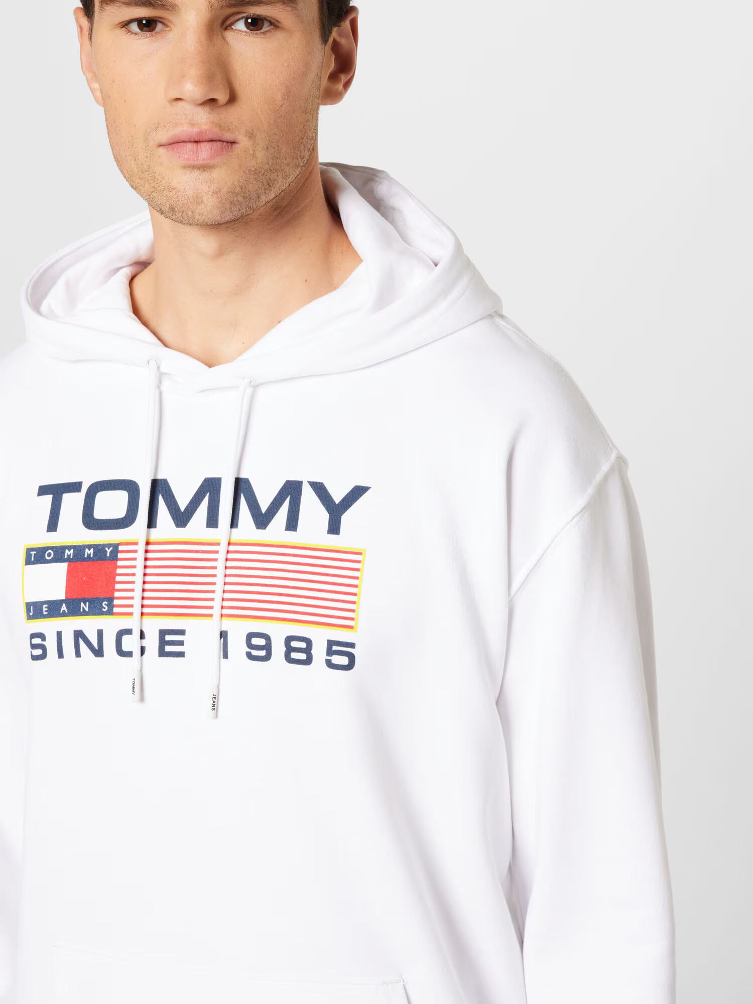 Tommy Jeans Mikina námornícka modrá / žltá / červená / biela - Pepit.sk