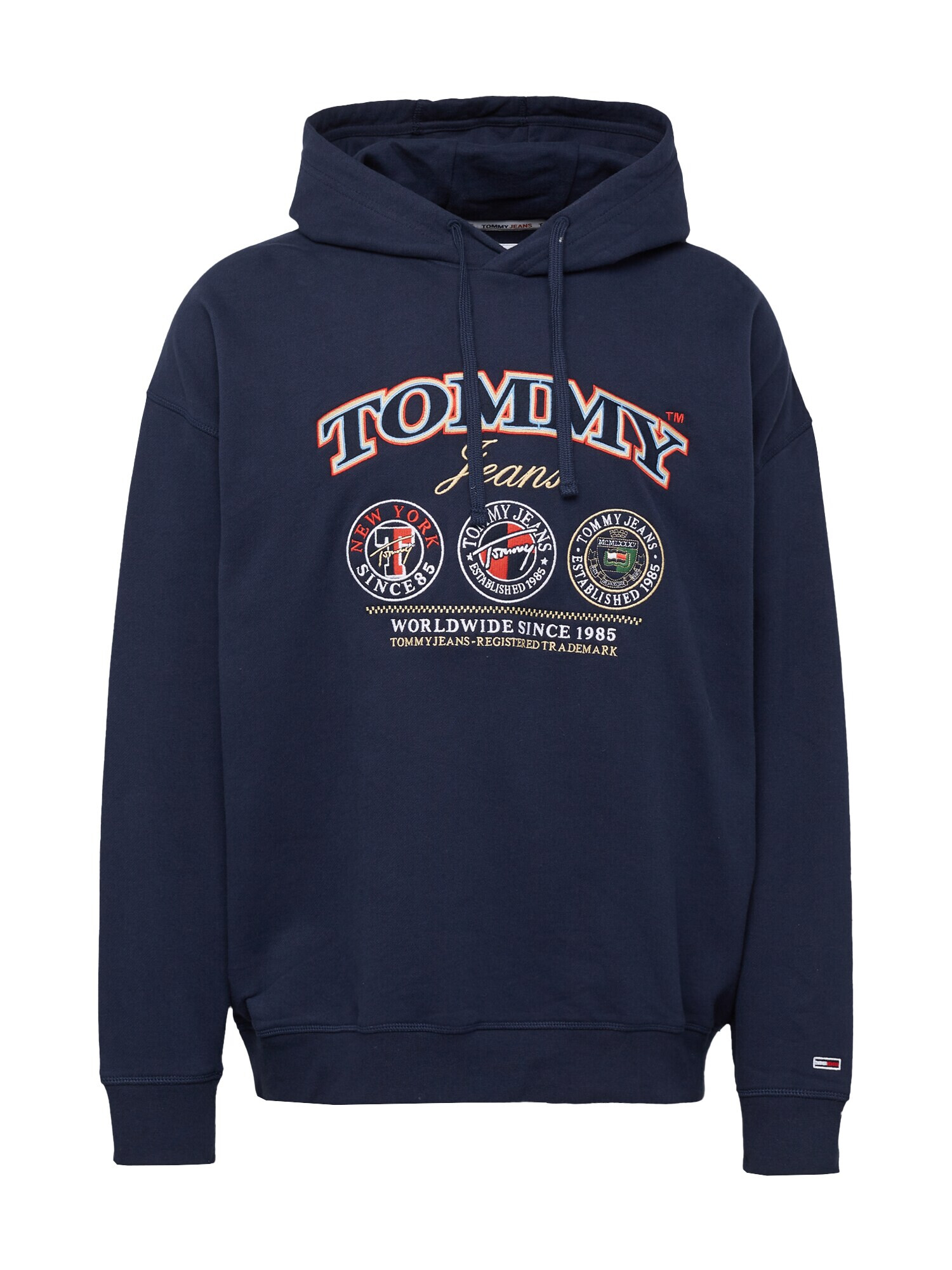 Tommy Jeans Mikina námornícka modrá / pastelovo žltá / zelená / červená / biela - Pepit.sk