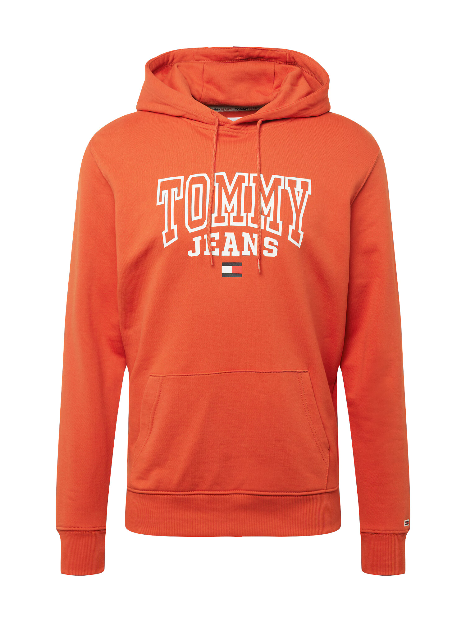 Tommy Jeans Mikina oranžovo červená / biela - Pepit.sk