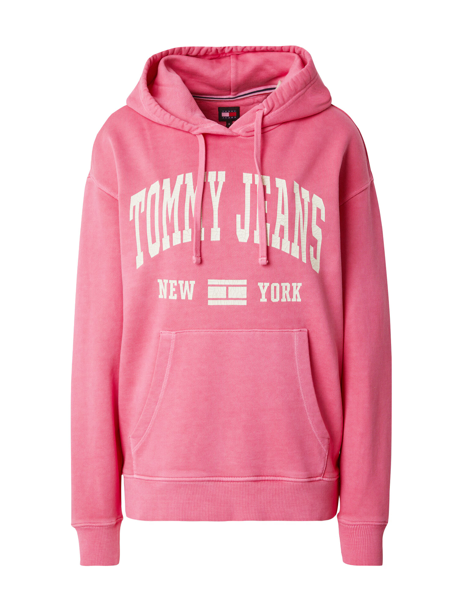 Tommy Jeans Mikina svetloružová / biela - Pepit.sk