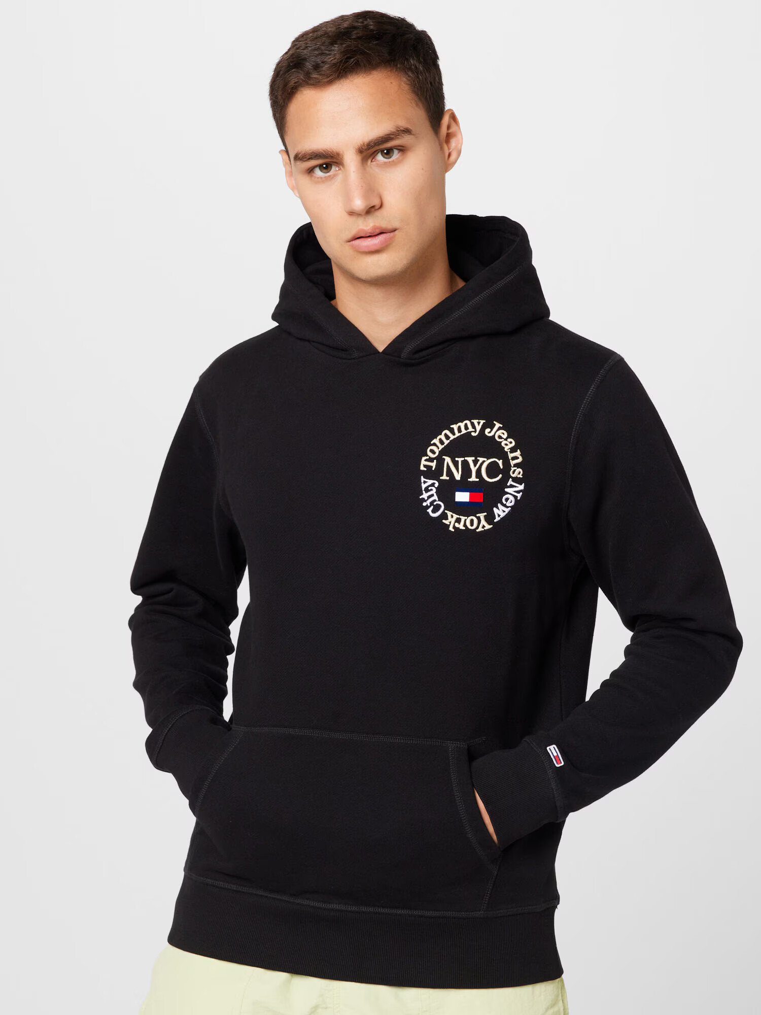 Tommy Jeans Mikina tmavomodrá / jasne červená / čierna / biela - Pepit.sk