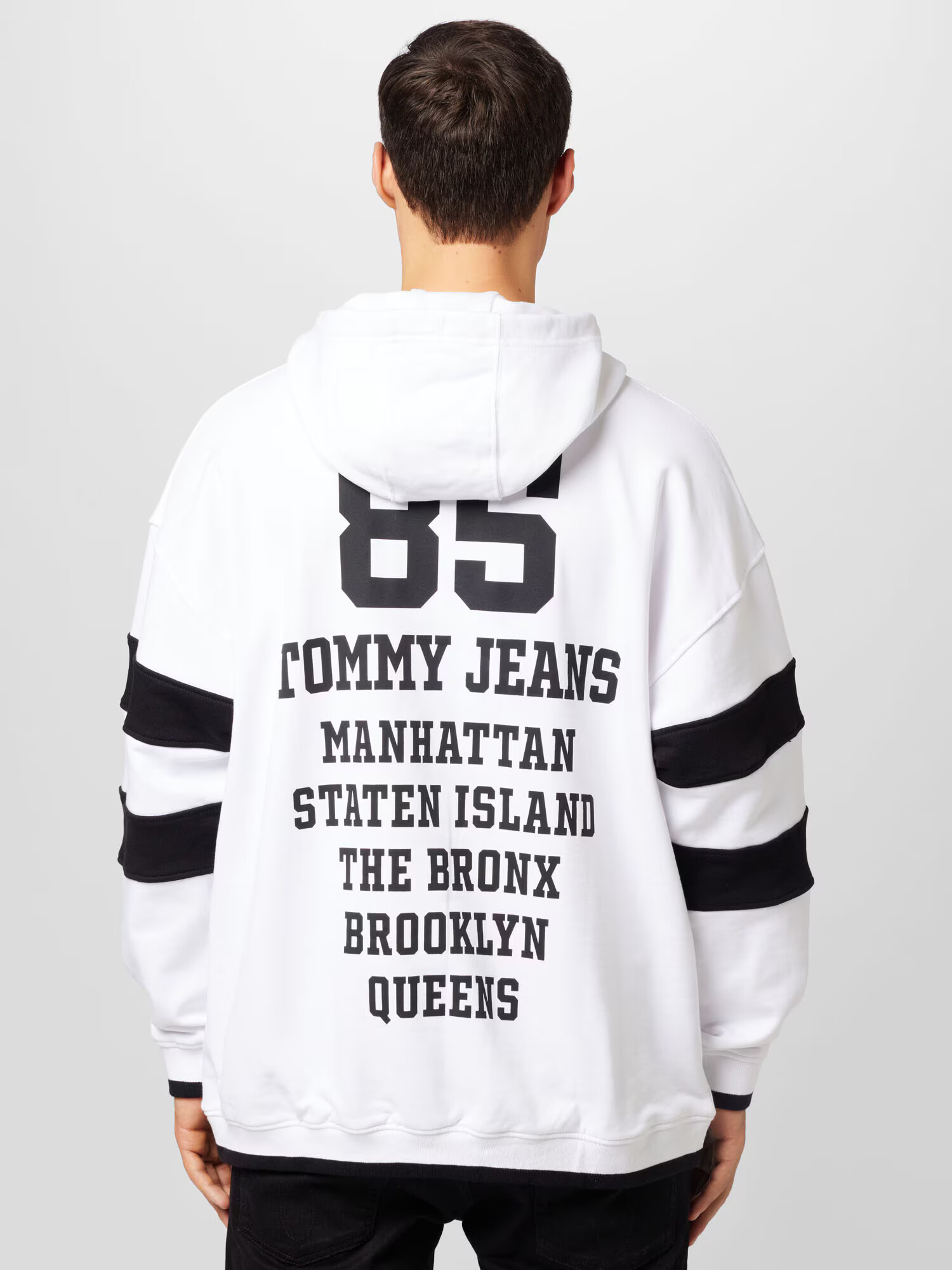 Tommy Jeans Mikina vínovo červená / ohnivo červená / čierna / biela - Pepit.sk