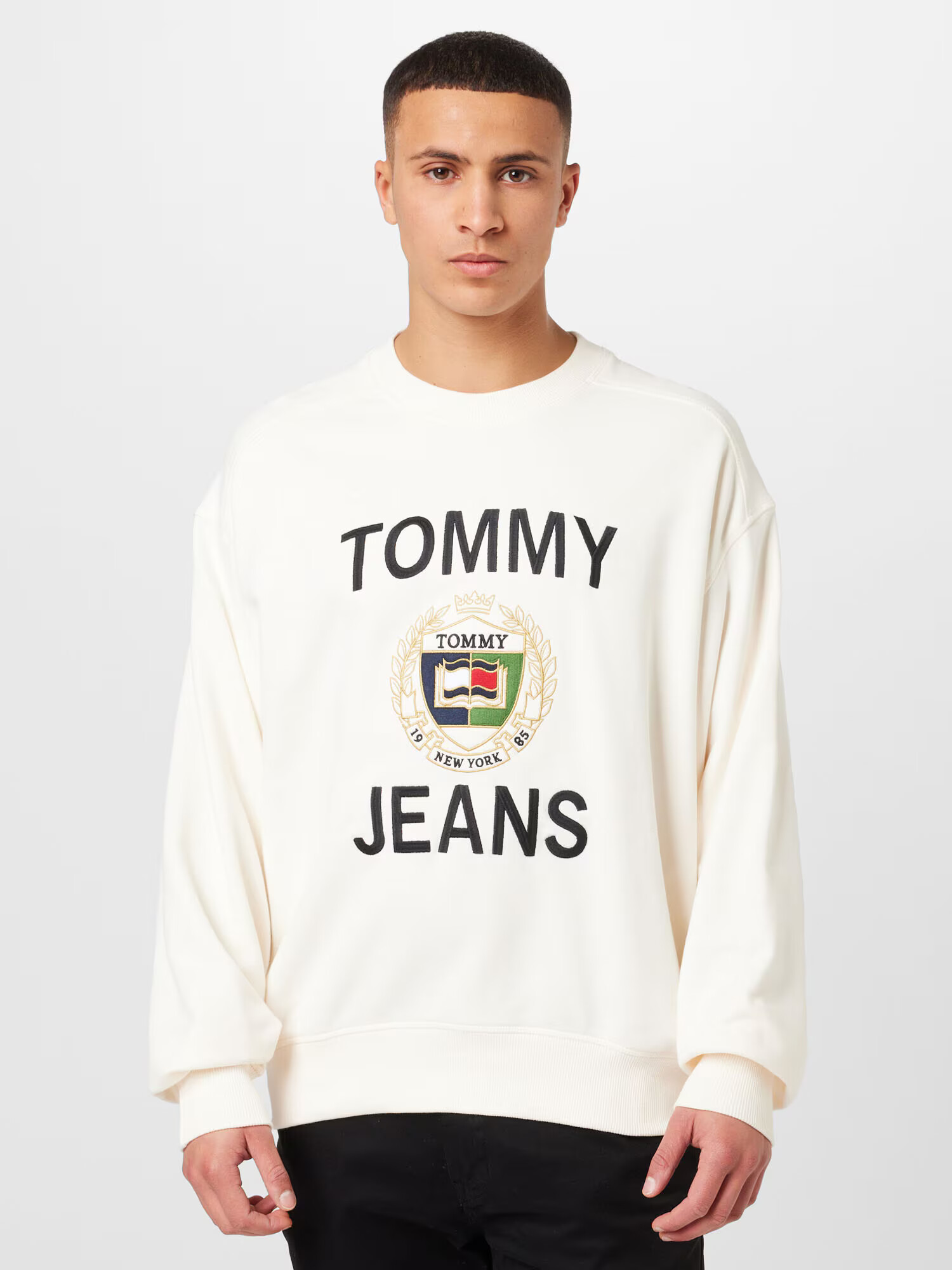 Tommy Jeans Mikina zmiešané farby / biela - Pepit.sk